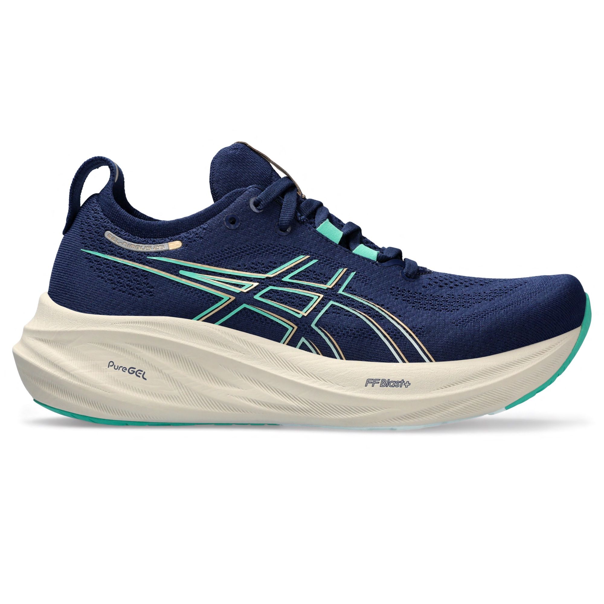  ASICS GEL-NIMBUS 26 - Blue Expanse / Aurora Green 