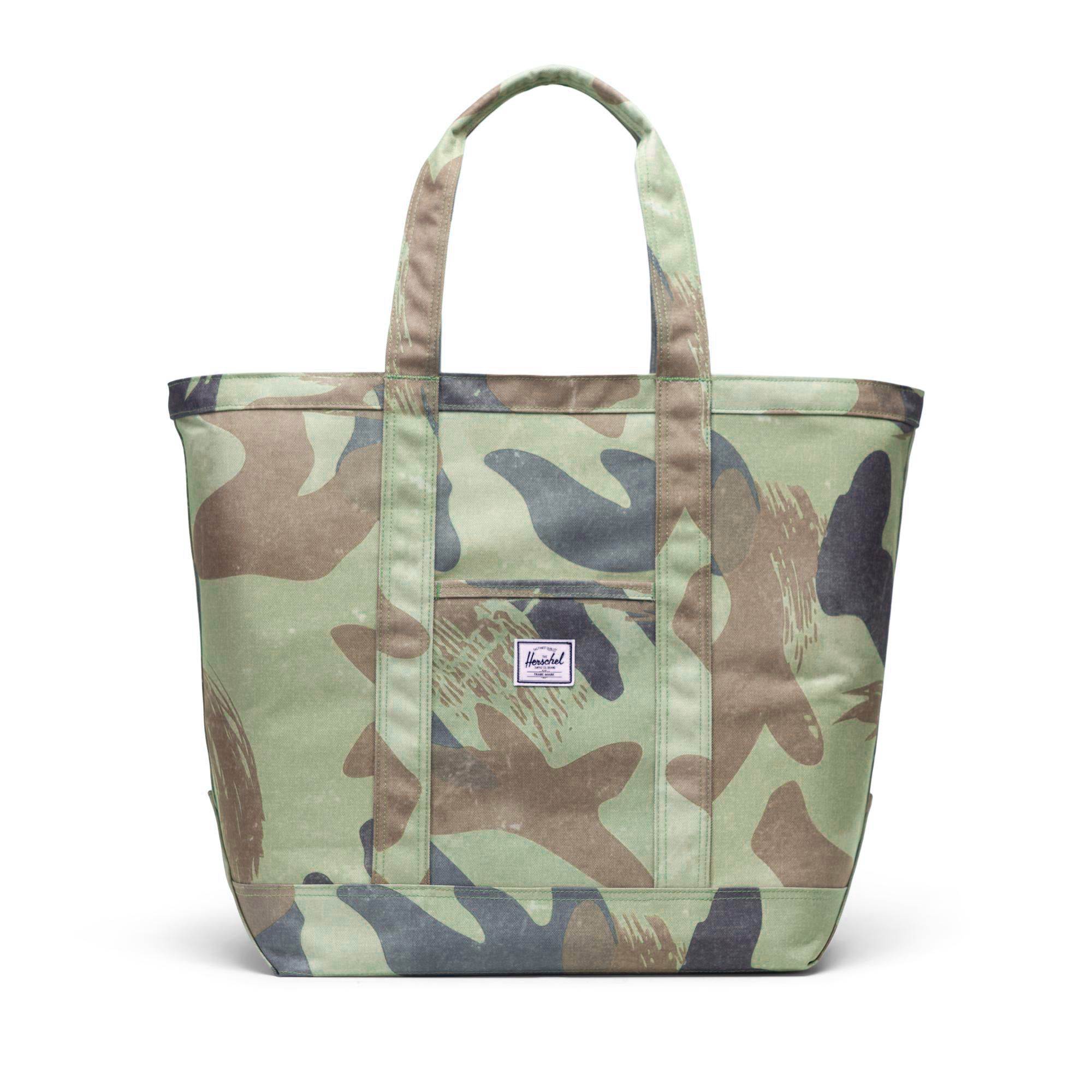Herschel Bamfield Tote | Mid-Volume - Green Brushstroke Camo