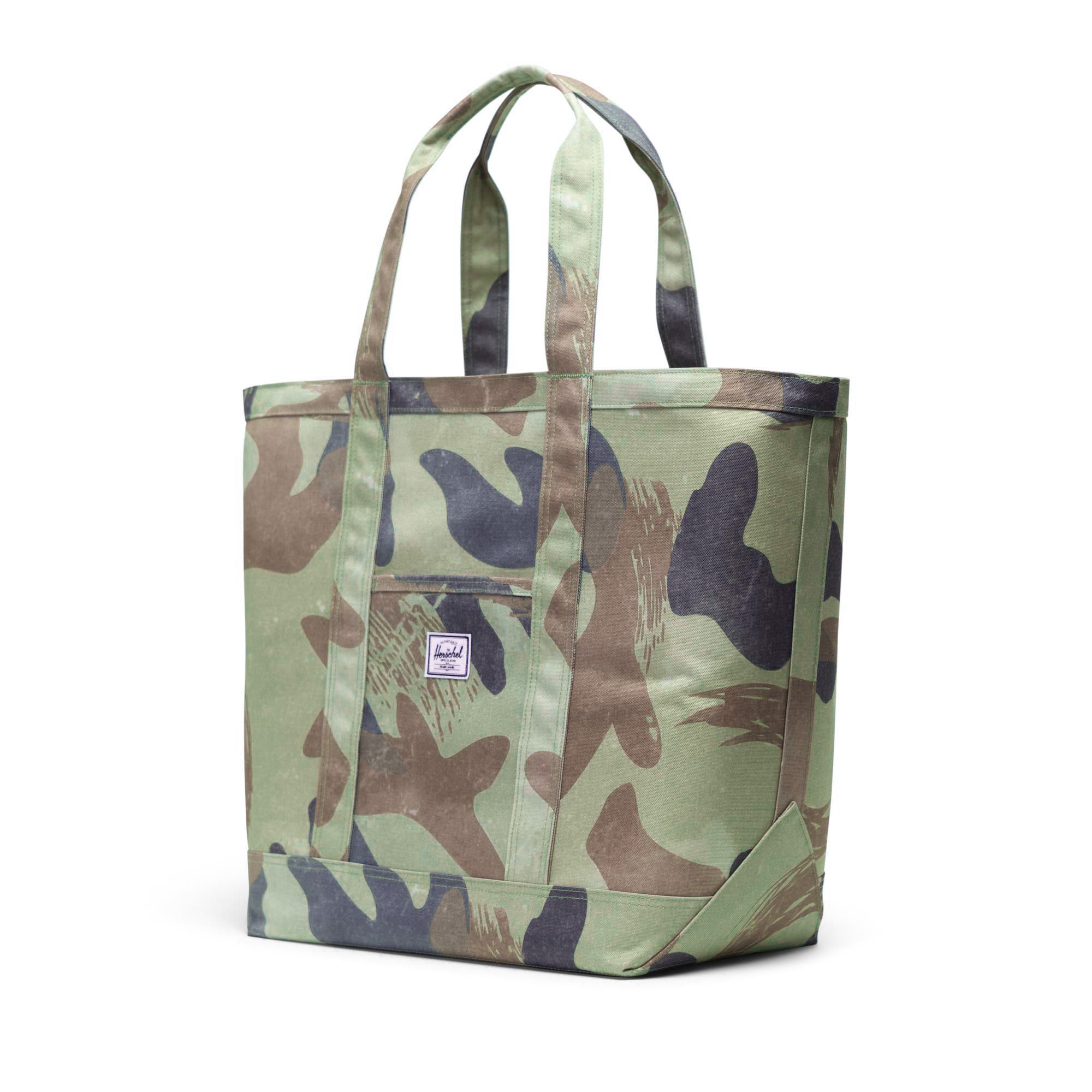 Herschel Bamfield Tote | Mid-Volume - Green Brushstroke Camo