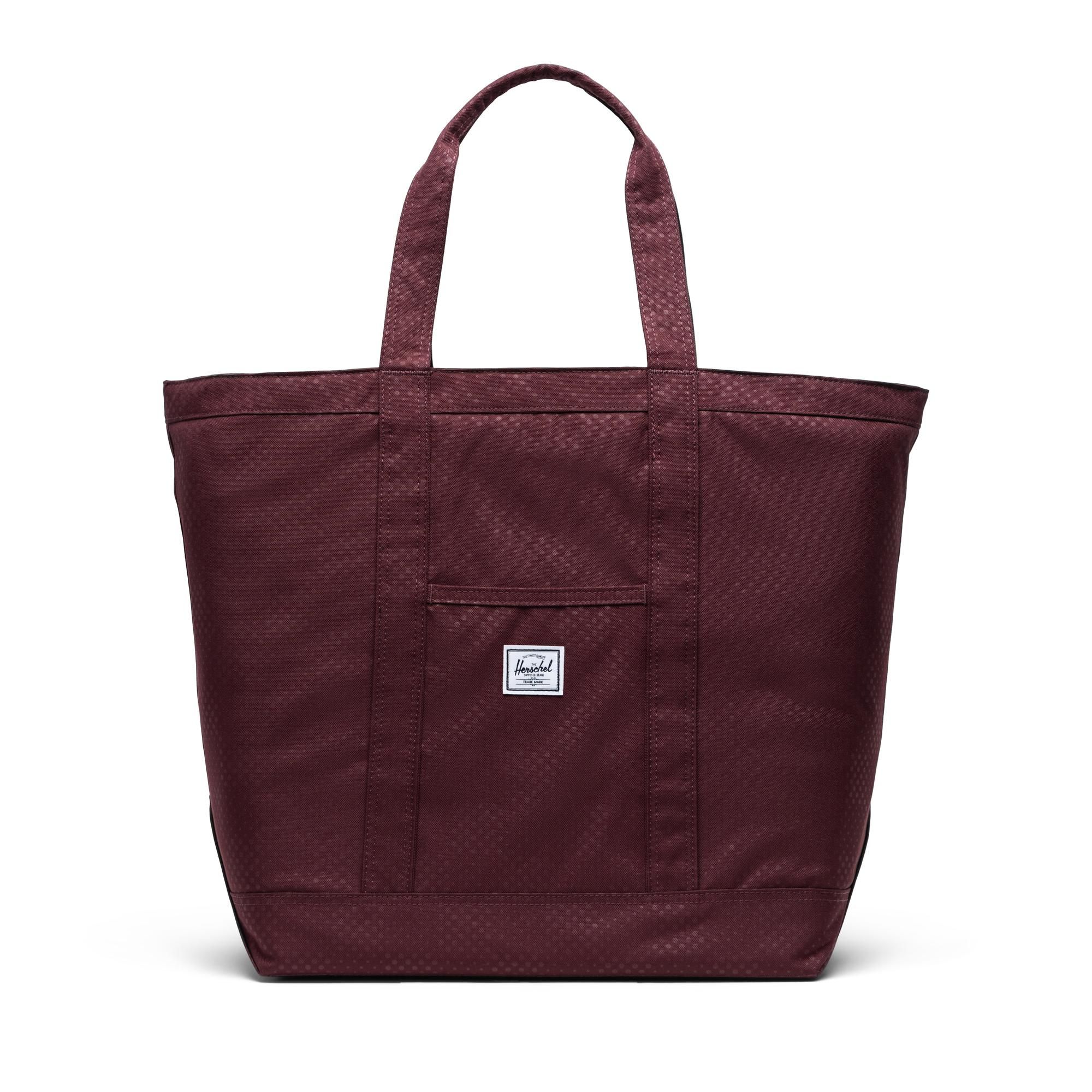Herschel Bamfield Tote | Mid-Volume - Plum Dot Check