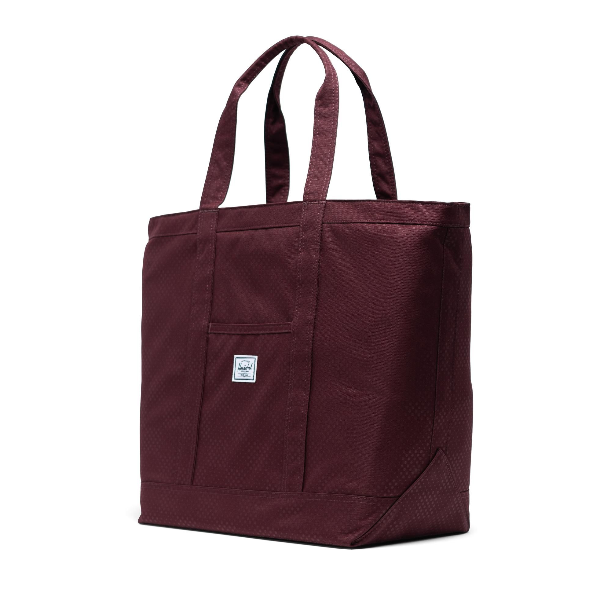 Herschel Bamfield Tote | Mid-Volume - Plum Dot Check