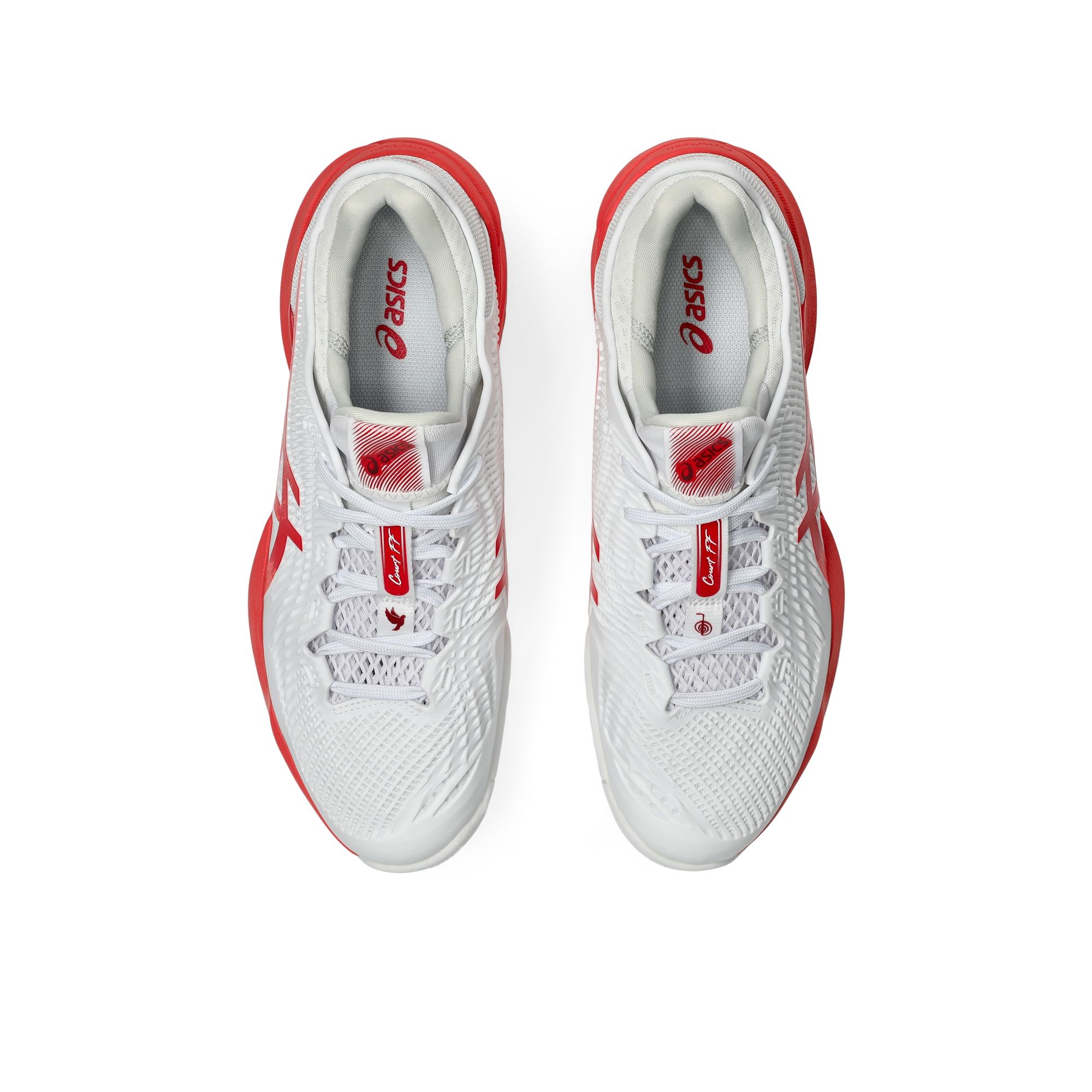 ASICS COURT FF 3 NOVAK - White / Electric Red