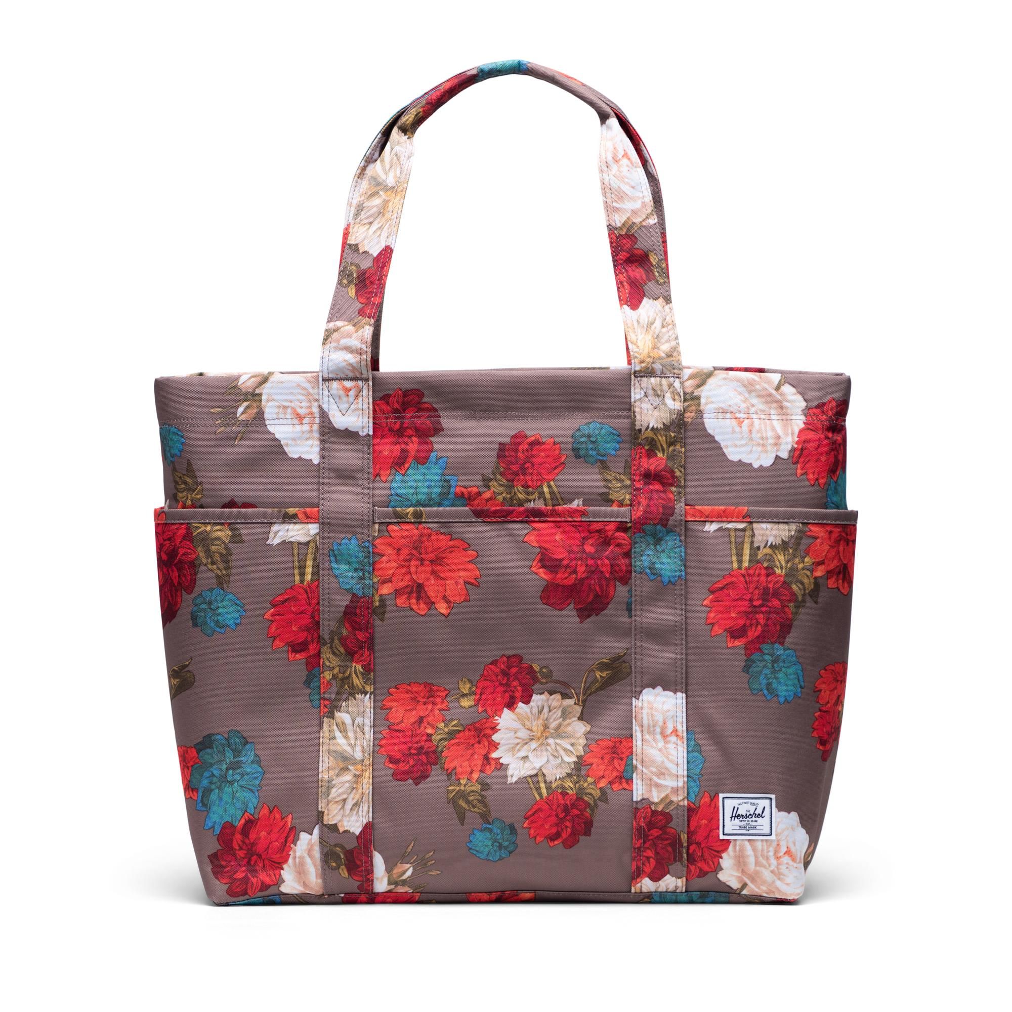 Herschel Terrace Tote - Vintage Floral/Pine Bark