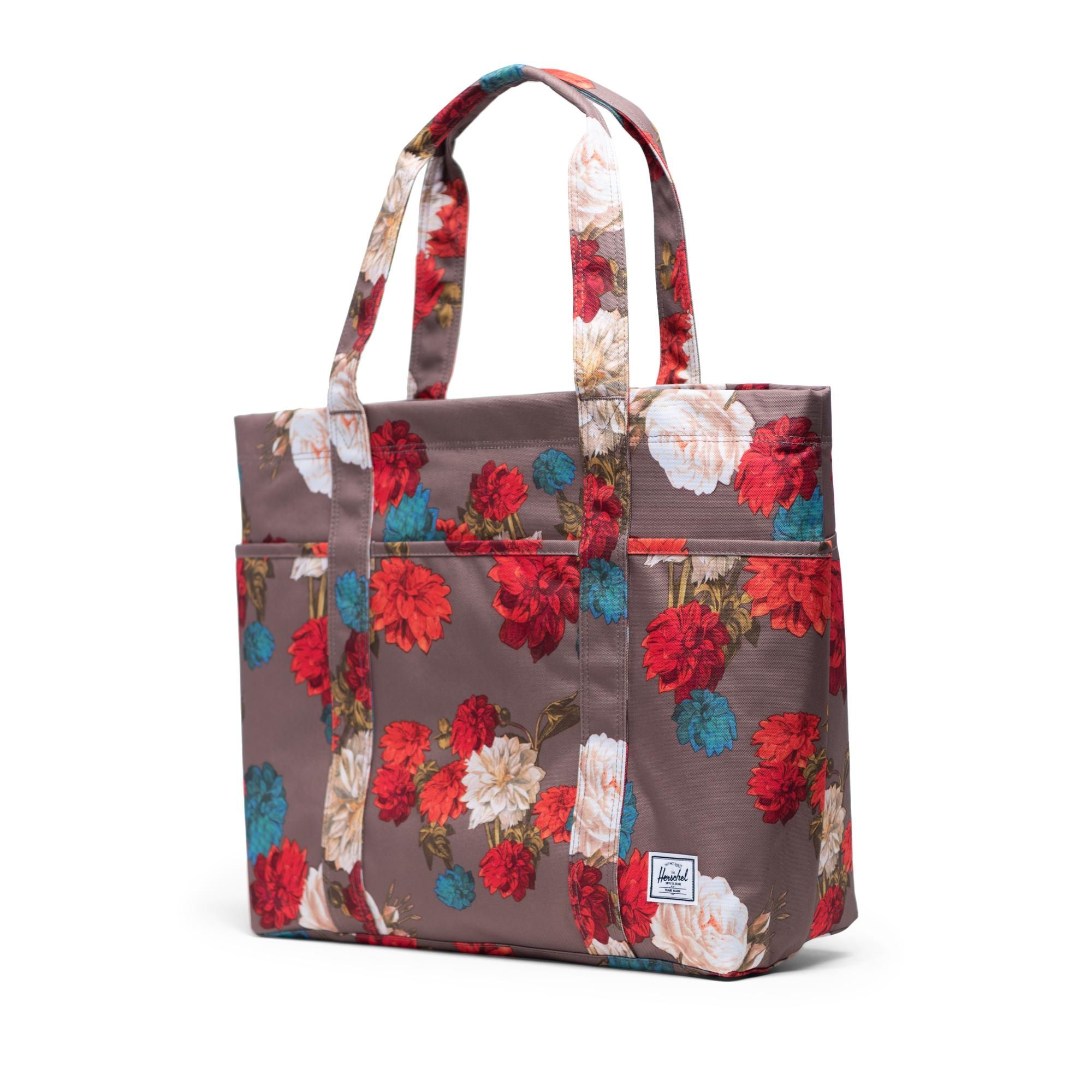 Herschel Terrace Tote - Vintage Floral/Pine Bark