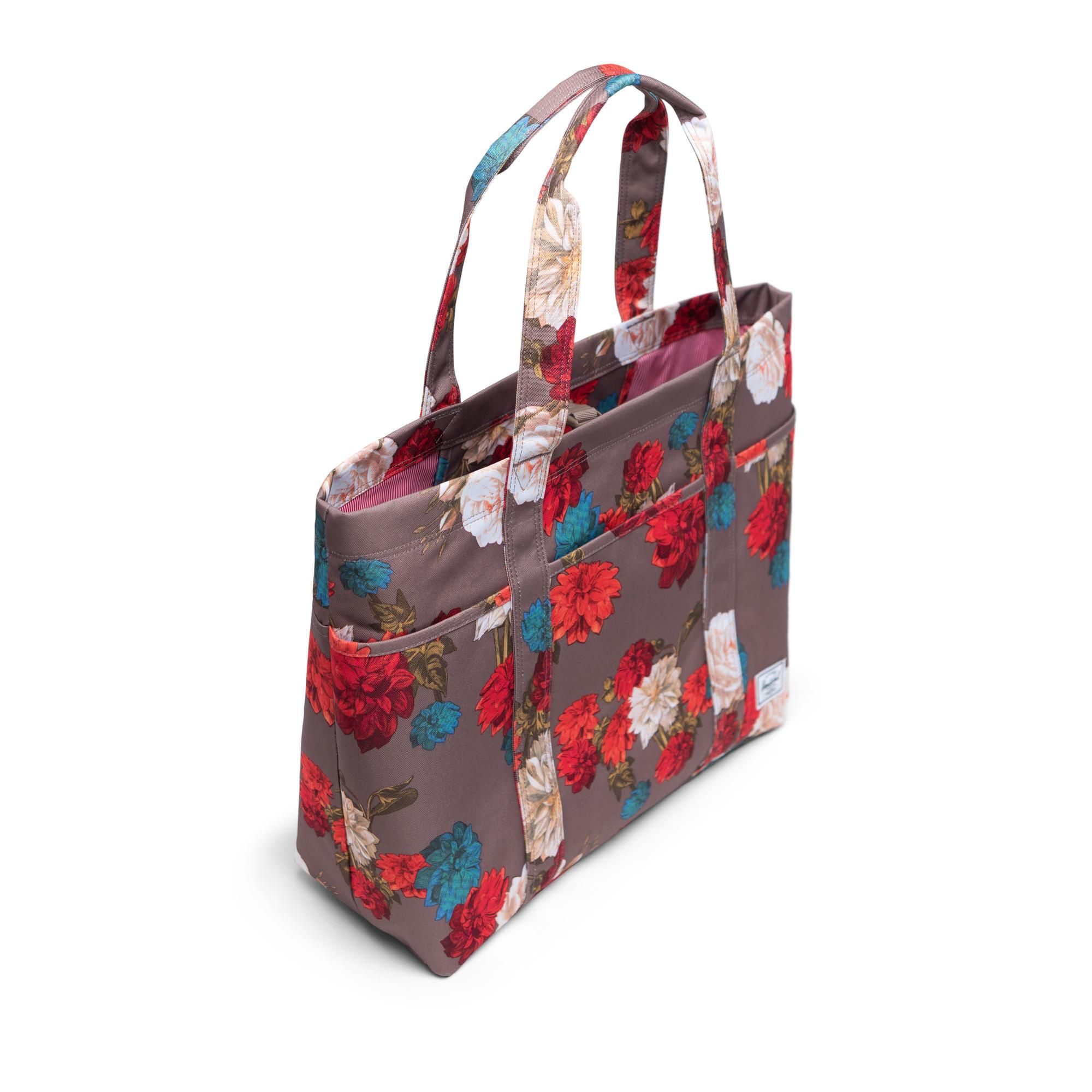 Herschel Terrace Tote - Vintage Floral/Pine Bark