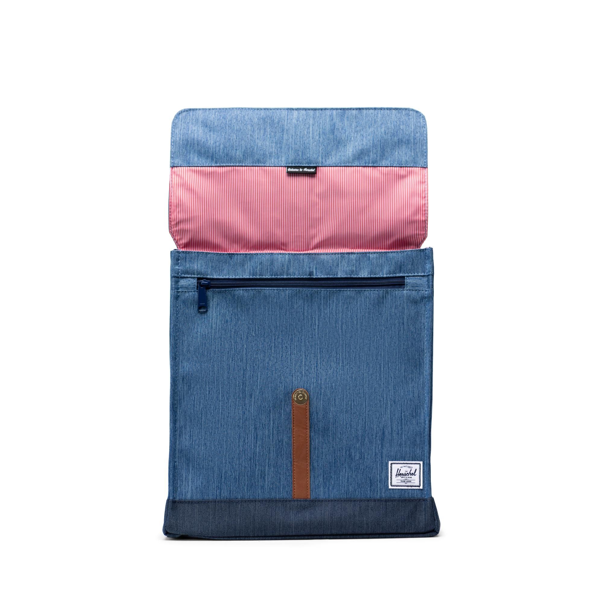 Herschel City Backpack | Mid-Volume - Faded Denim/Indigo Denim