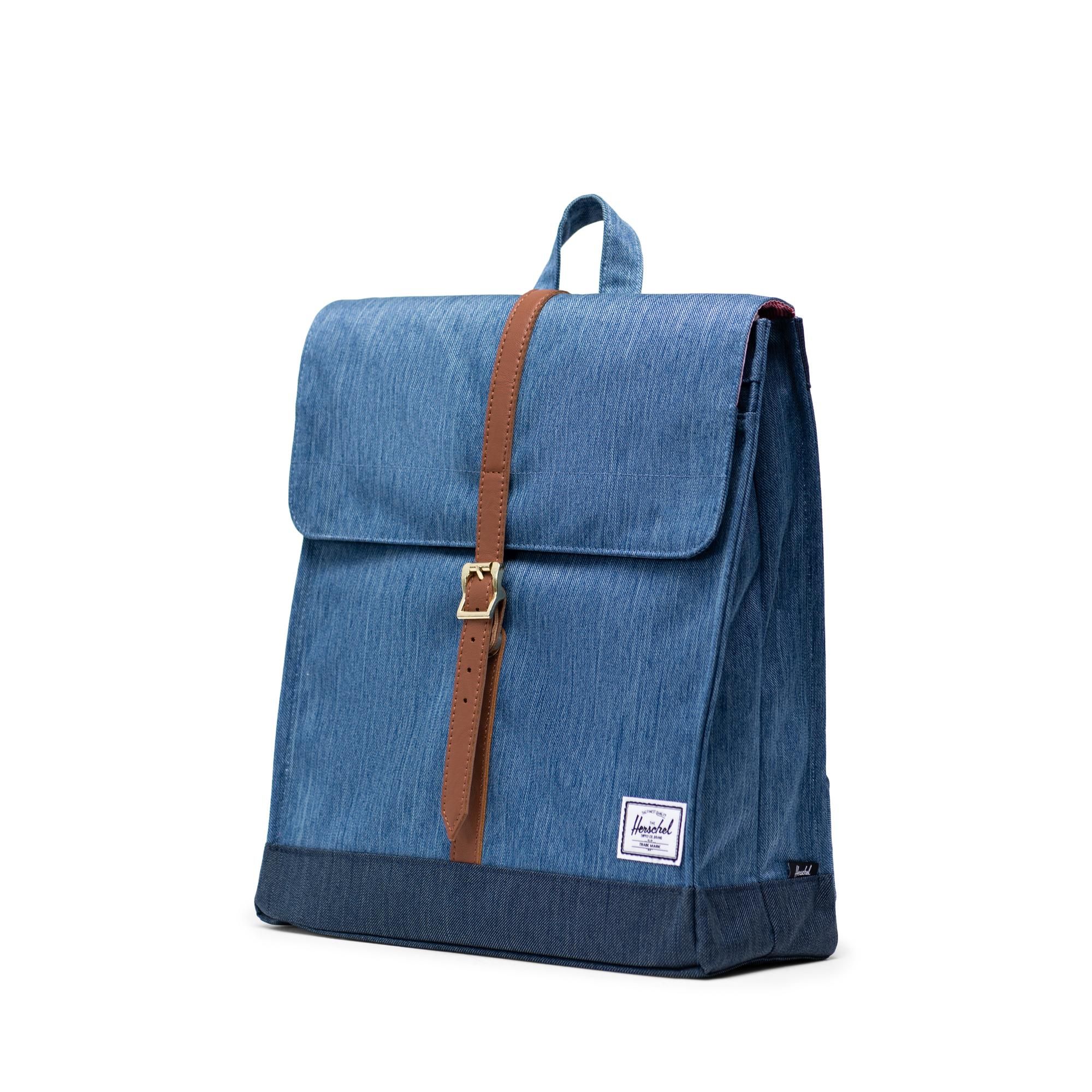 Herschel City Backpack | Mid-Volume - Faded Denim/Indigo Denim