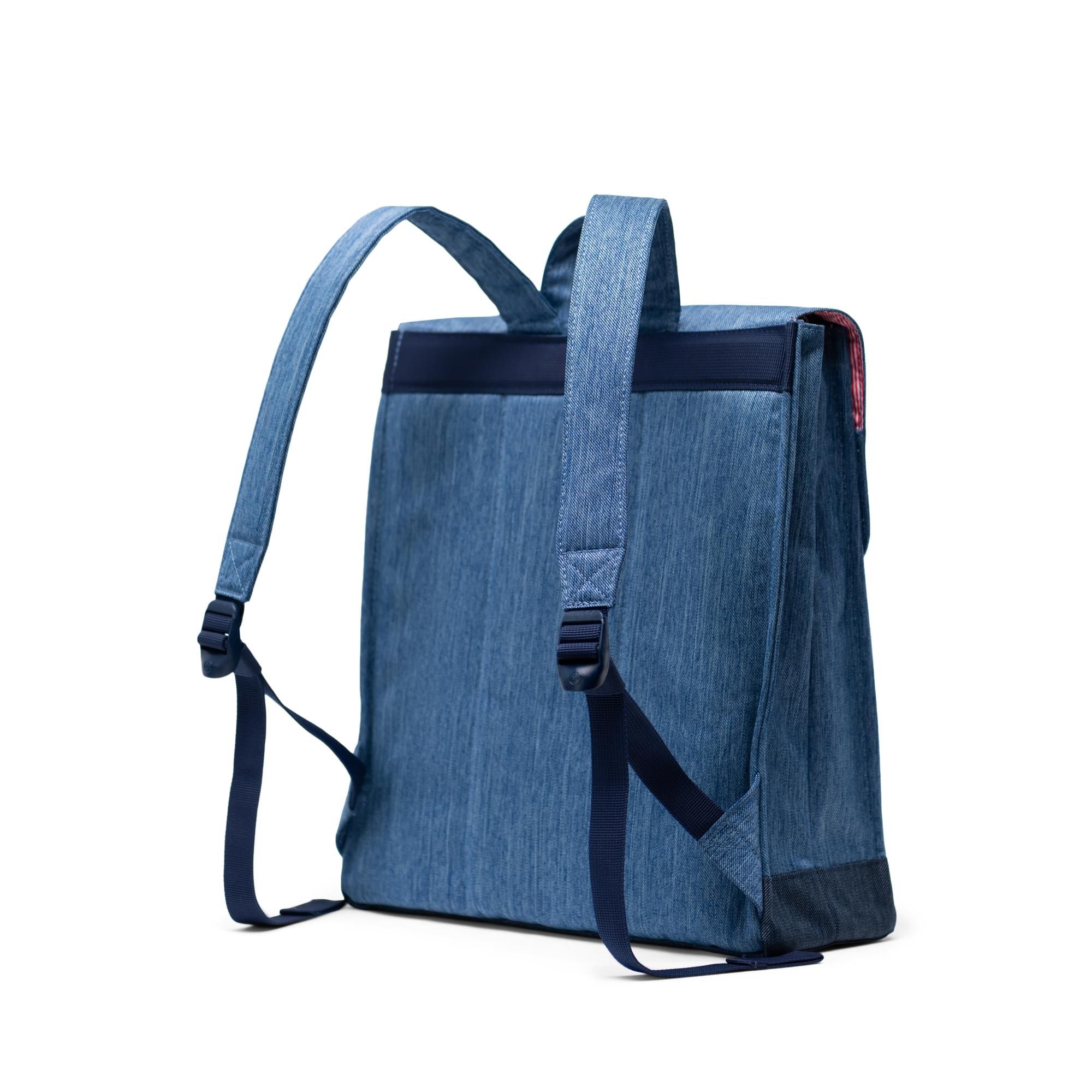 Herschel City Backpack | Mid-Volume - Faded Denim/Indigo Denim