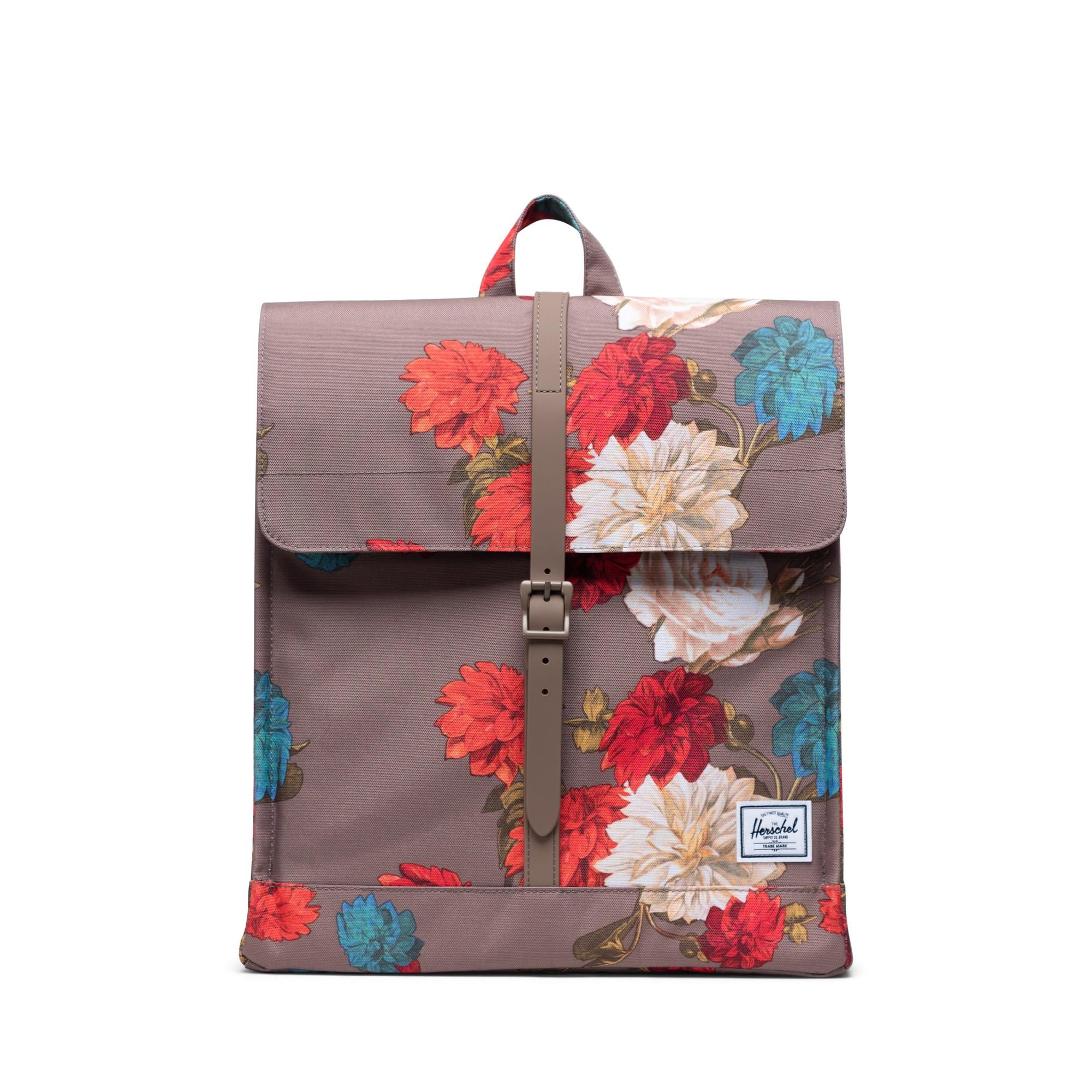 Herschel City Backpack | Mid-Volume - Vintage Floral/Pine Bark