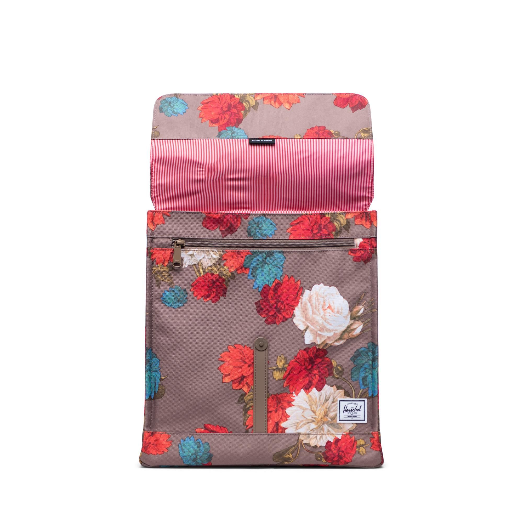 Herschel City Backpack | Mid-Volume - Vintage Floral/Pine Bark