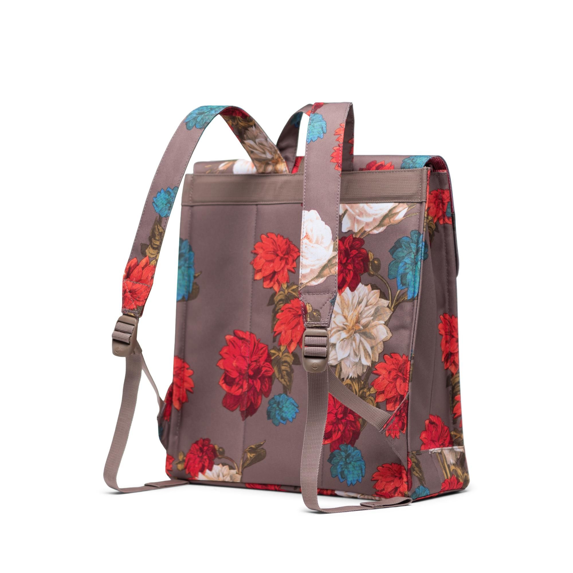 Herschel City Backpack | Mid-Volume - Vintage Floral/Pine Bark