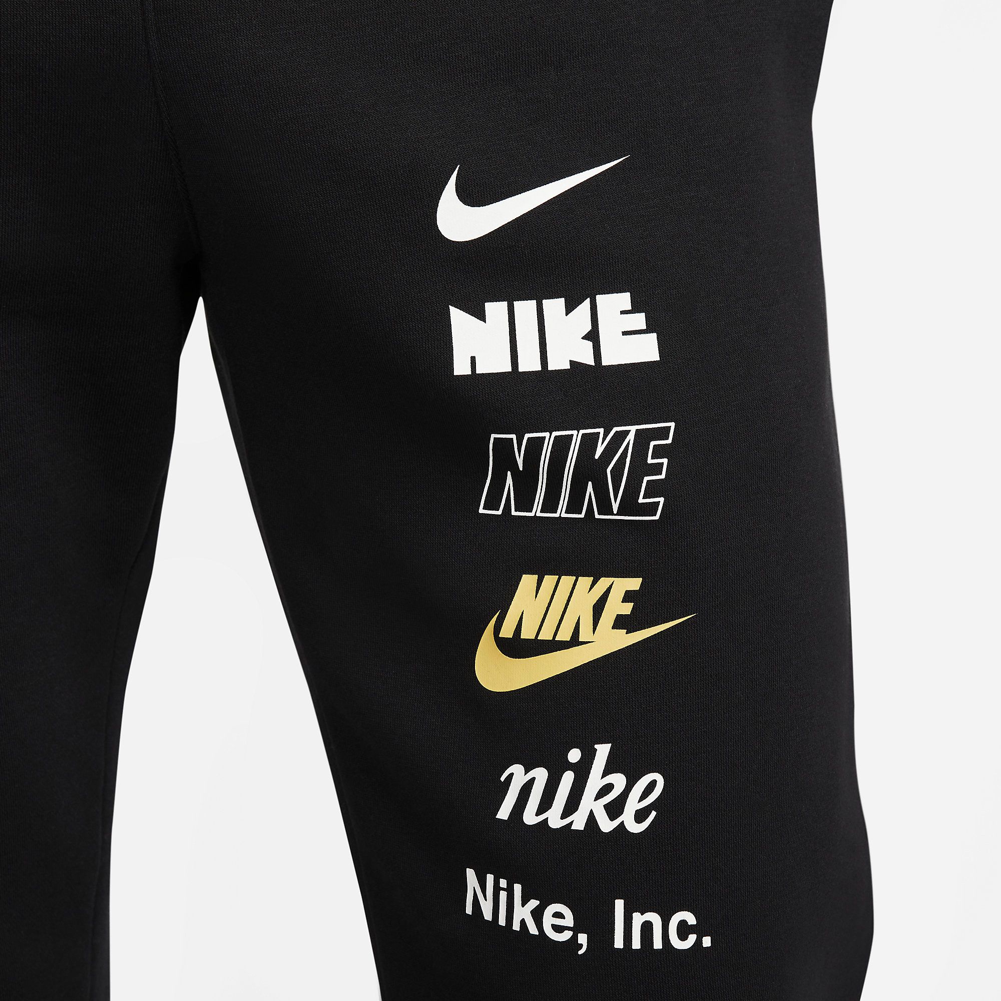 Nike Sportswear Logo Fleece Pants - Black 