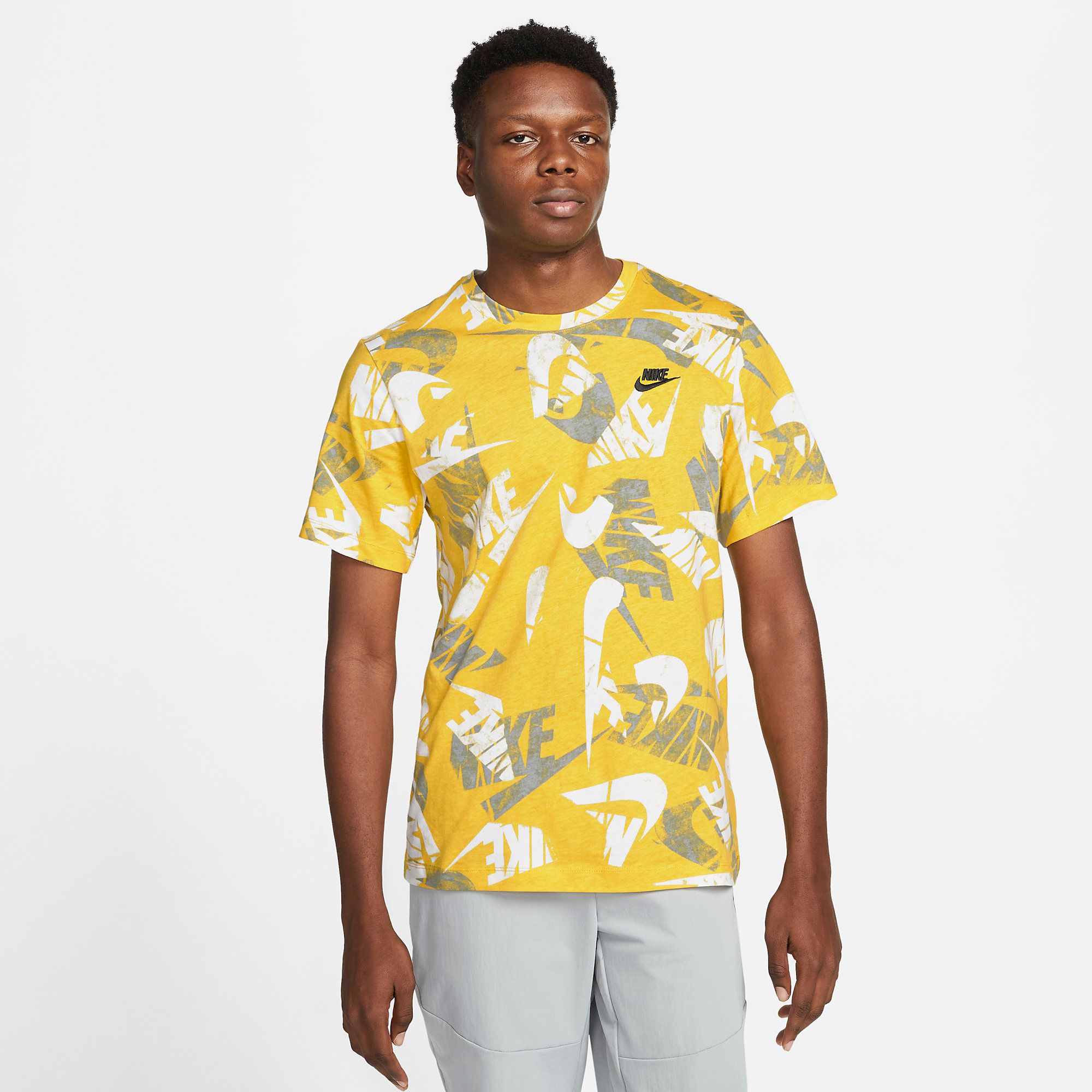 Nike Sportswear Printed T-Shirt - Yellow
