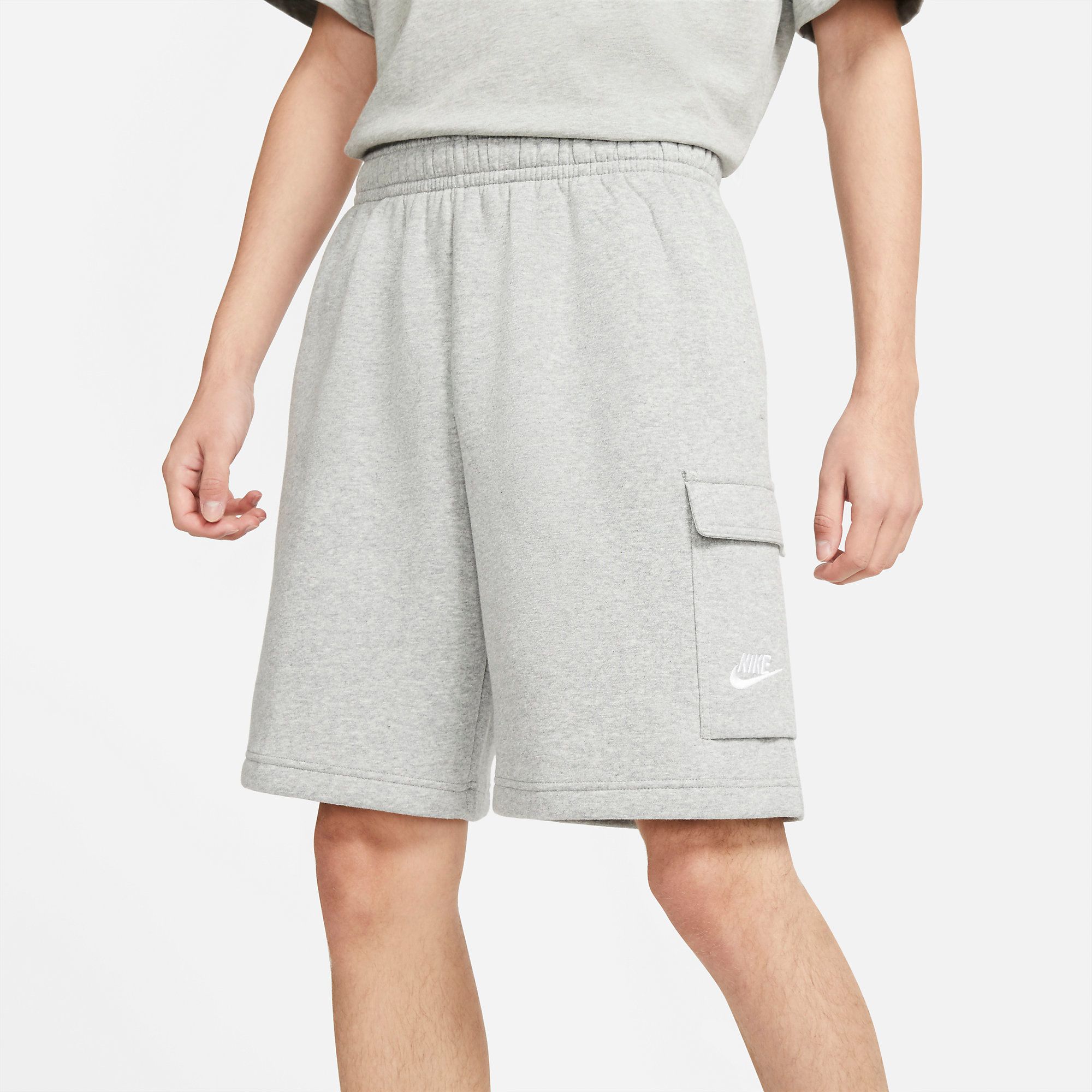  Nike Sportswear Club Cargo Shorts - Grey Heather 