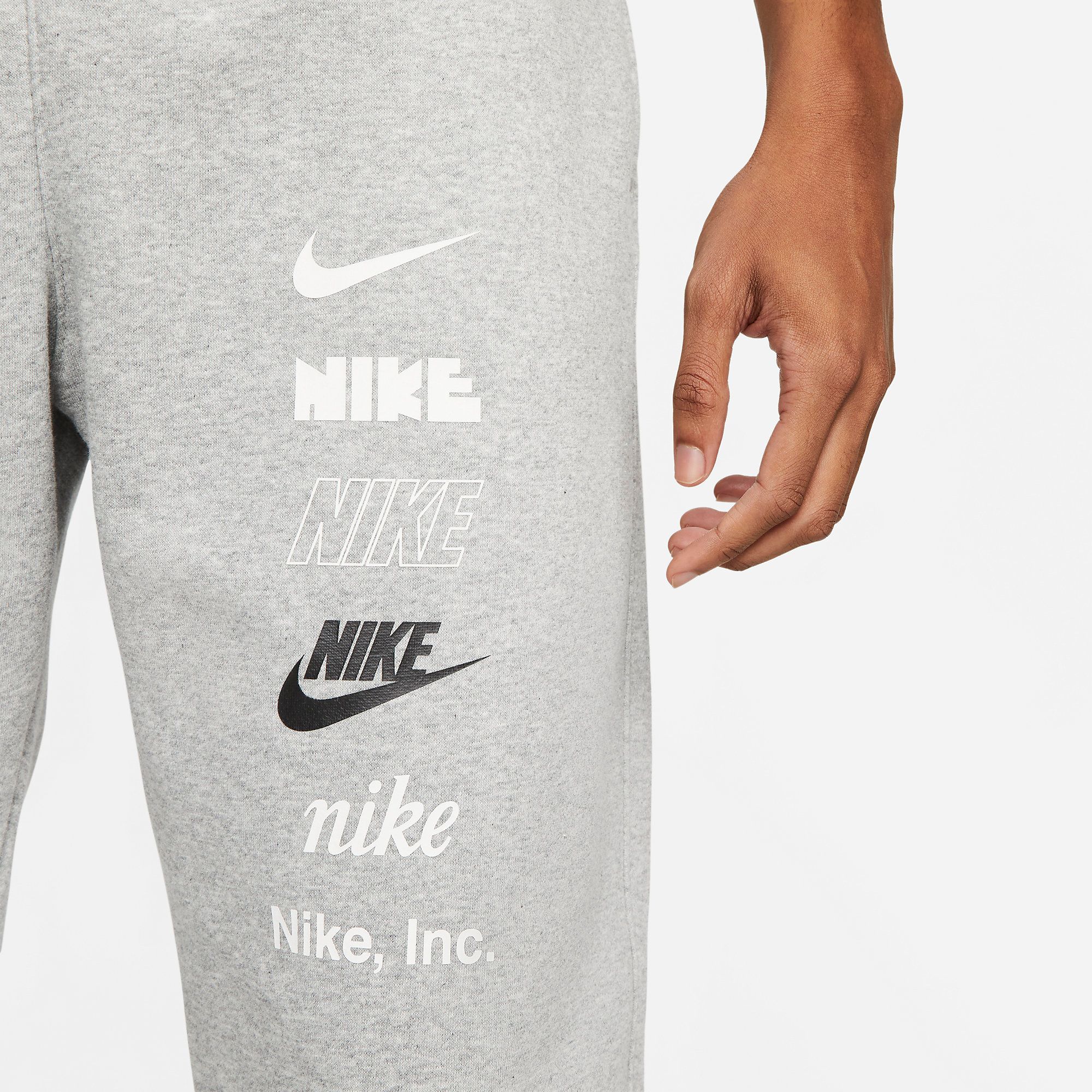  Nike Sportswear Logo Fleece Pants - Grey 