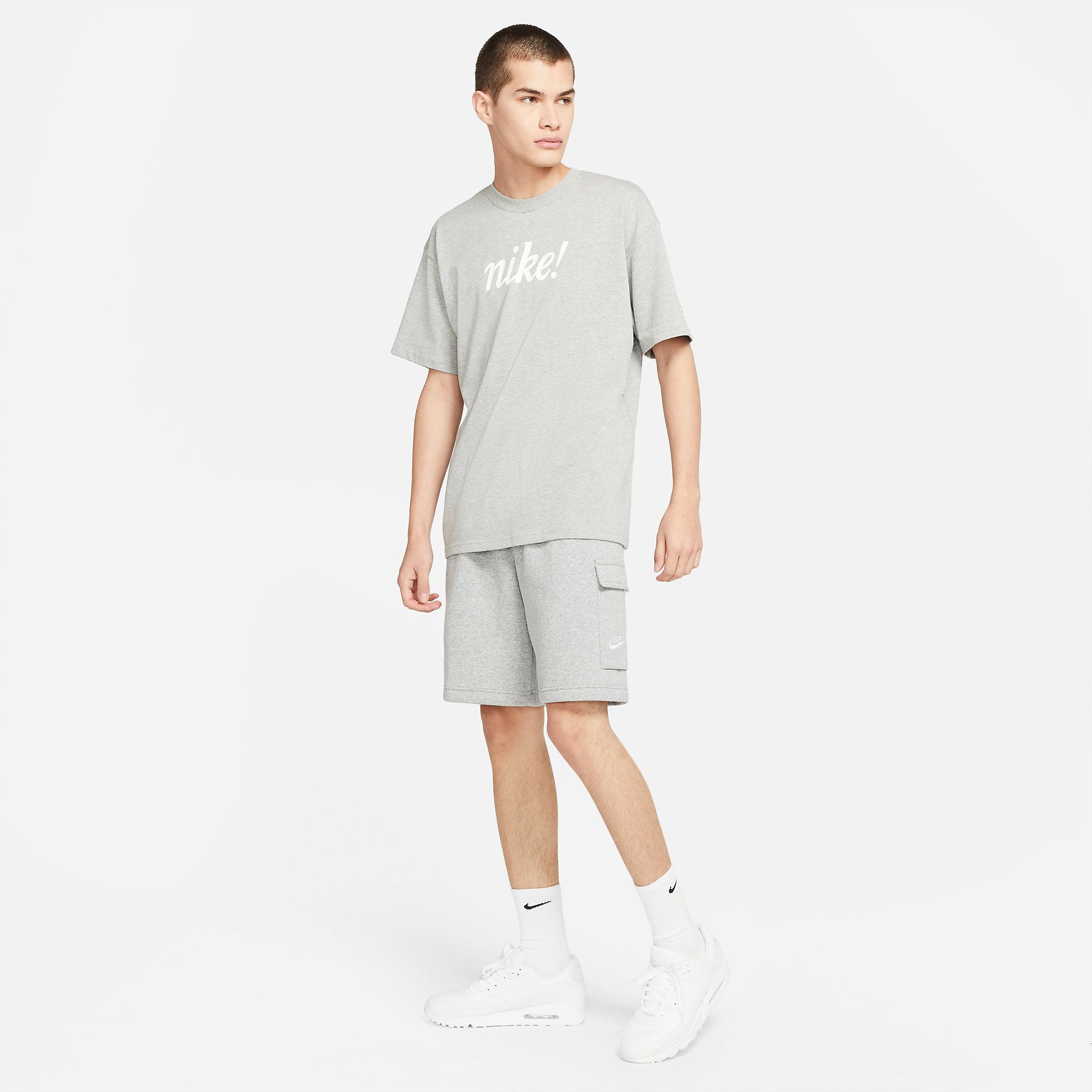  Nike Sportswear Club Cargo Shorts - Grey Heather 