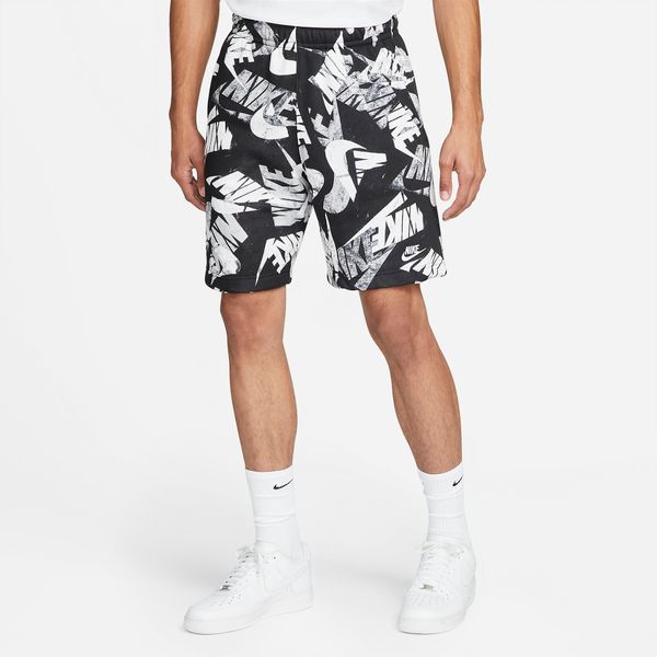  Nike Sportswear Essentials+ All-Over Print Shorts - Black 