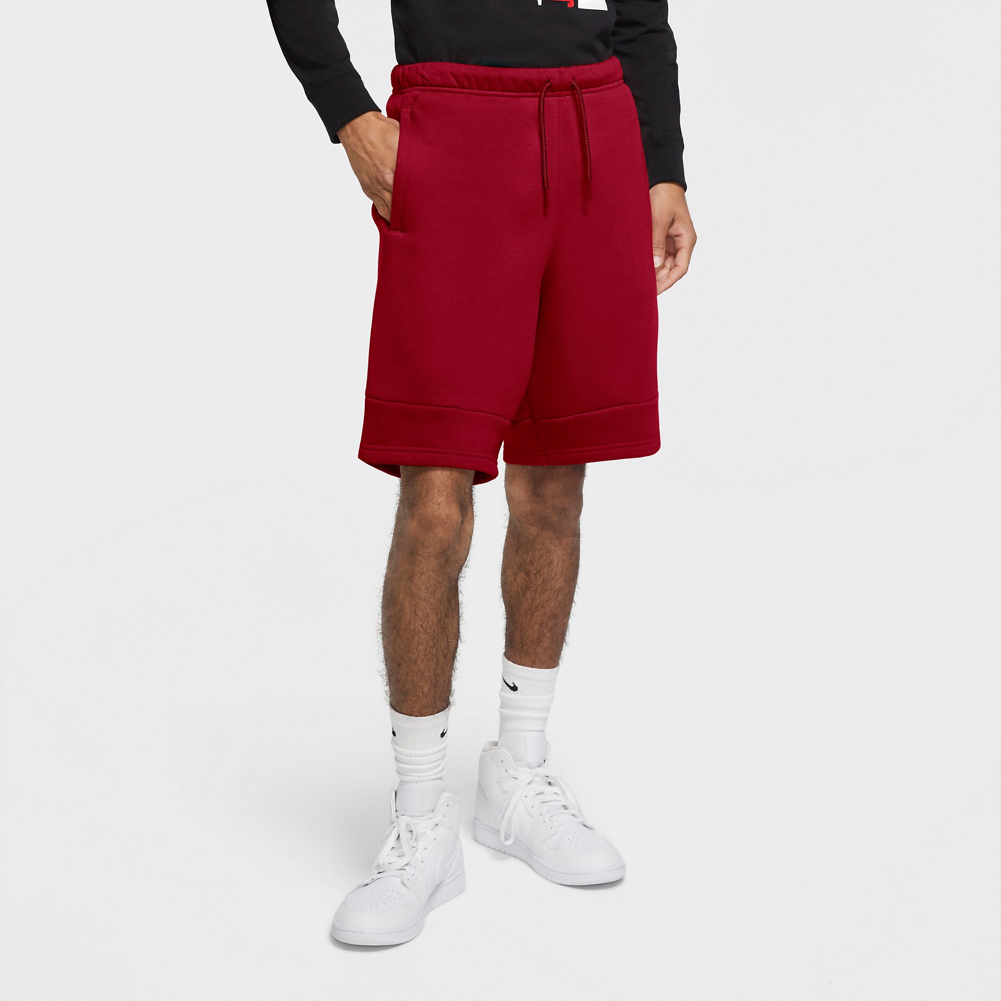  Jordan Jumpman Air Fleece Shorts - Gym Red 