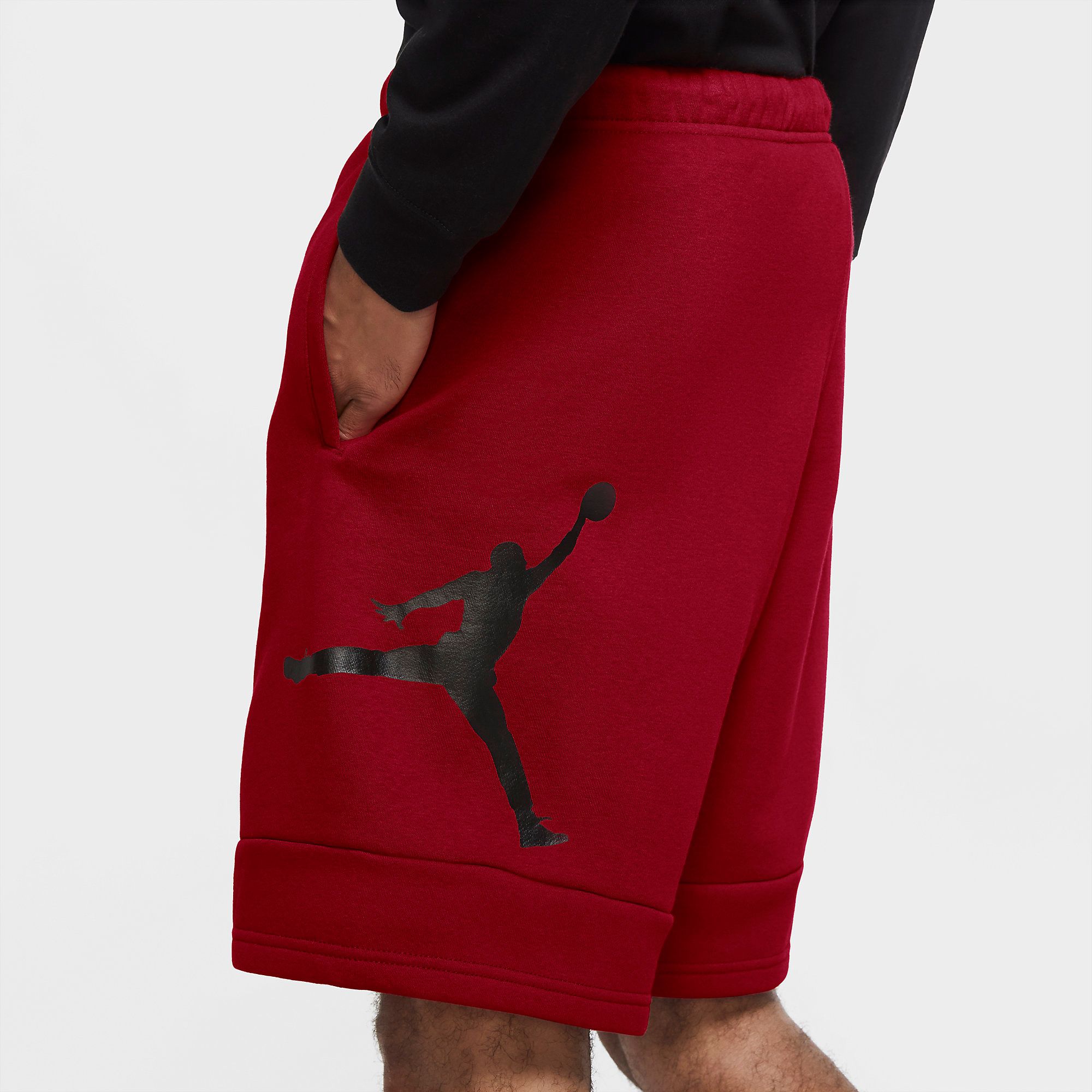  Jordan Jumpman Air Fleece Shorts - Gym Red 