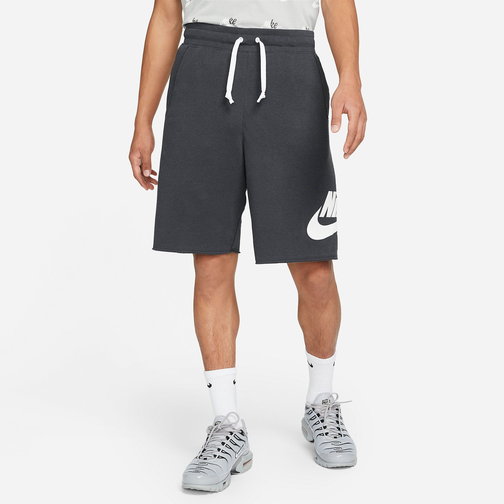  Nike French Terry Shorts - Dark Grey 