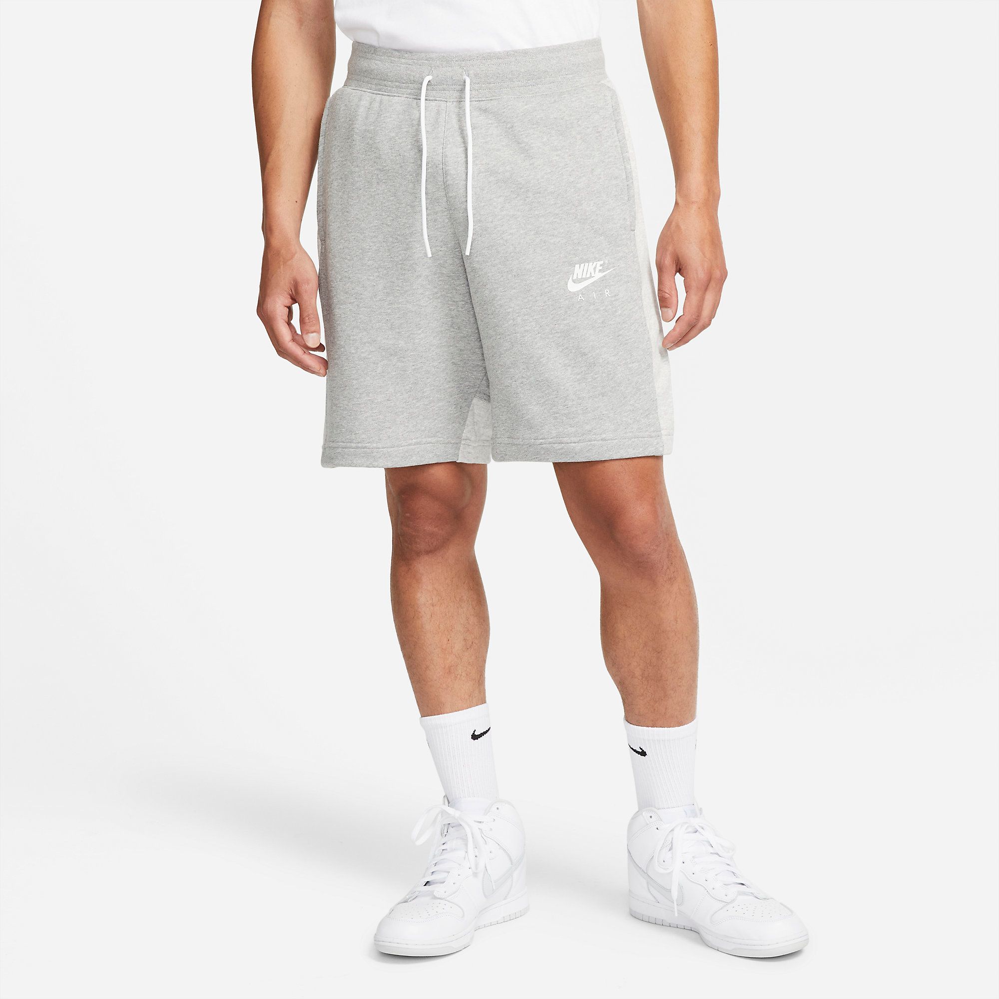  Nike Air French Terry Shorts - Grey Heather 