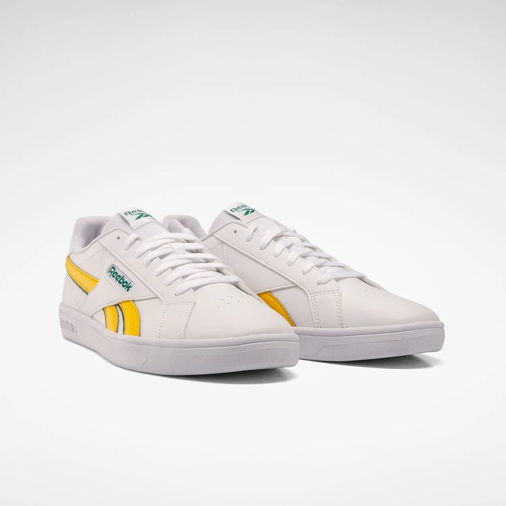 Reebok Court Retro - Cloud White / Bright Yellow / Dark Green