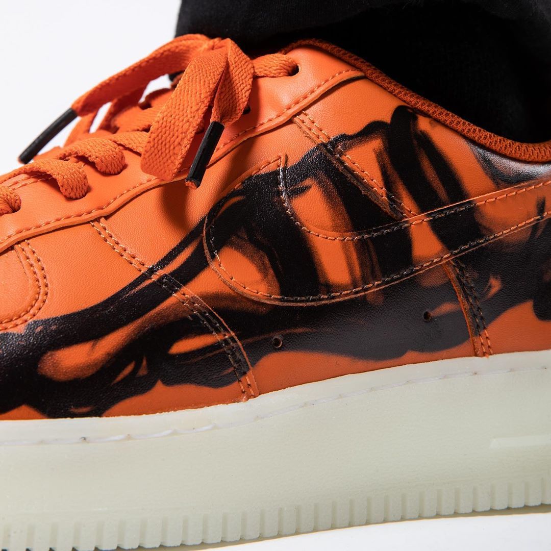 Nike Air Force 1 Skeleton - Orange