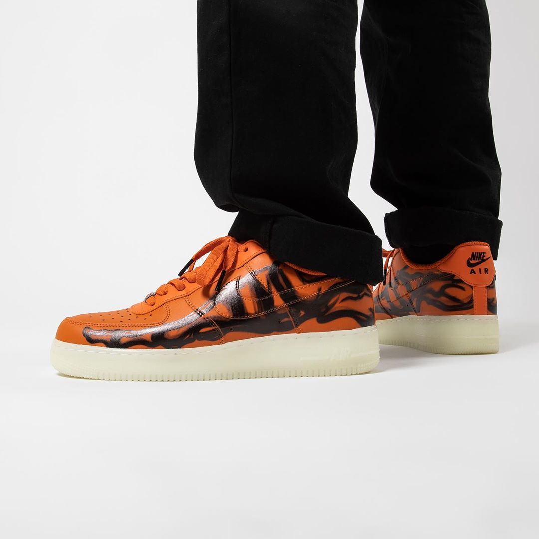 Nike Air Force 1 Skeleton - Orange