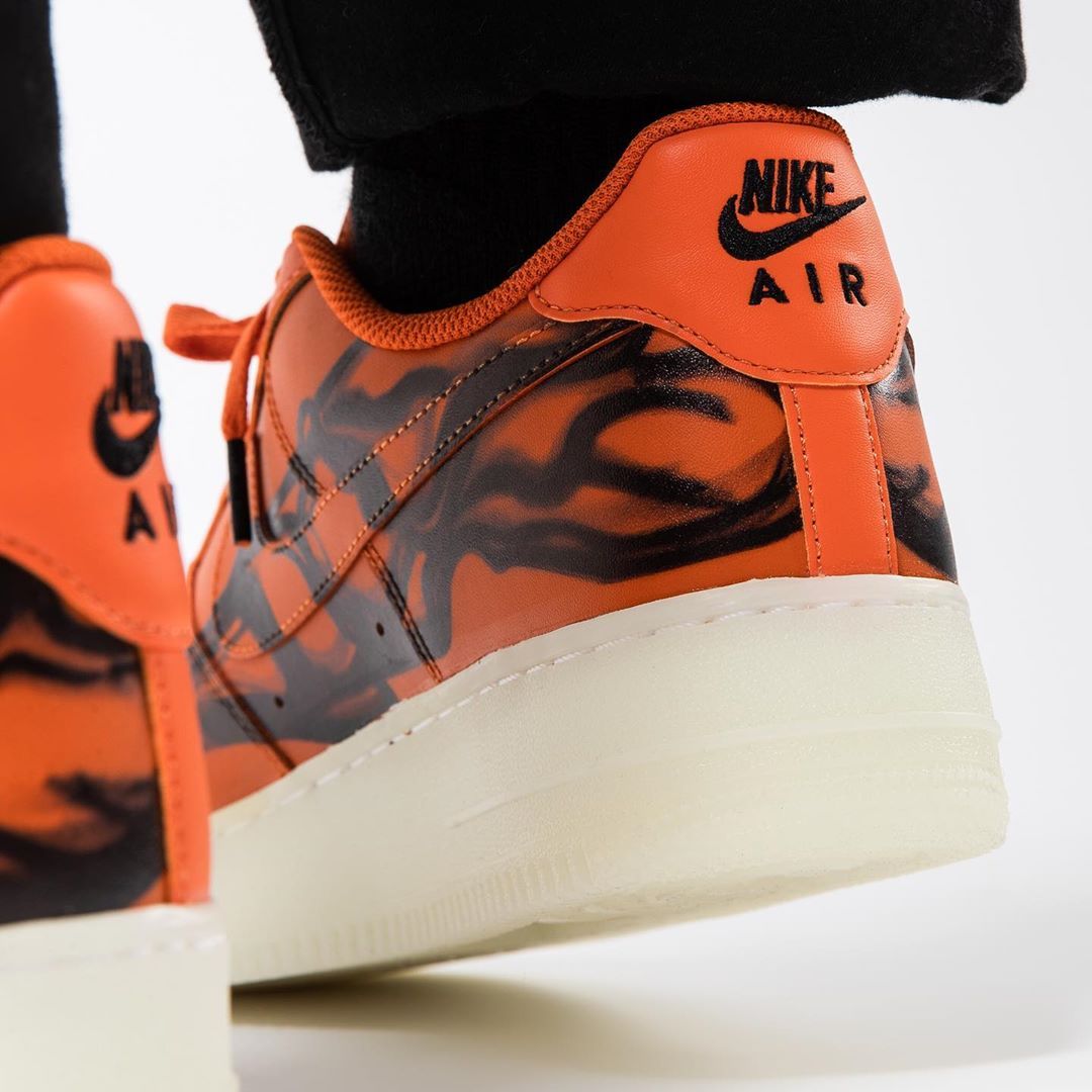Nike Air Force 1 Skeleton - Orange