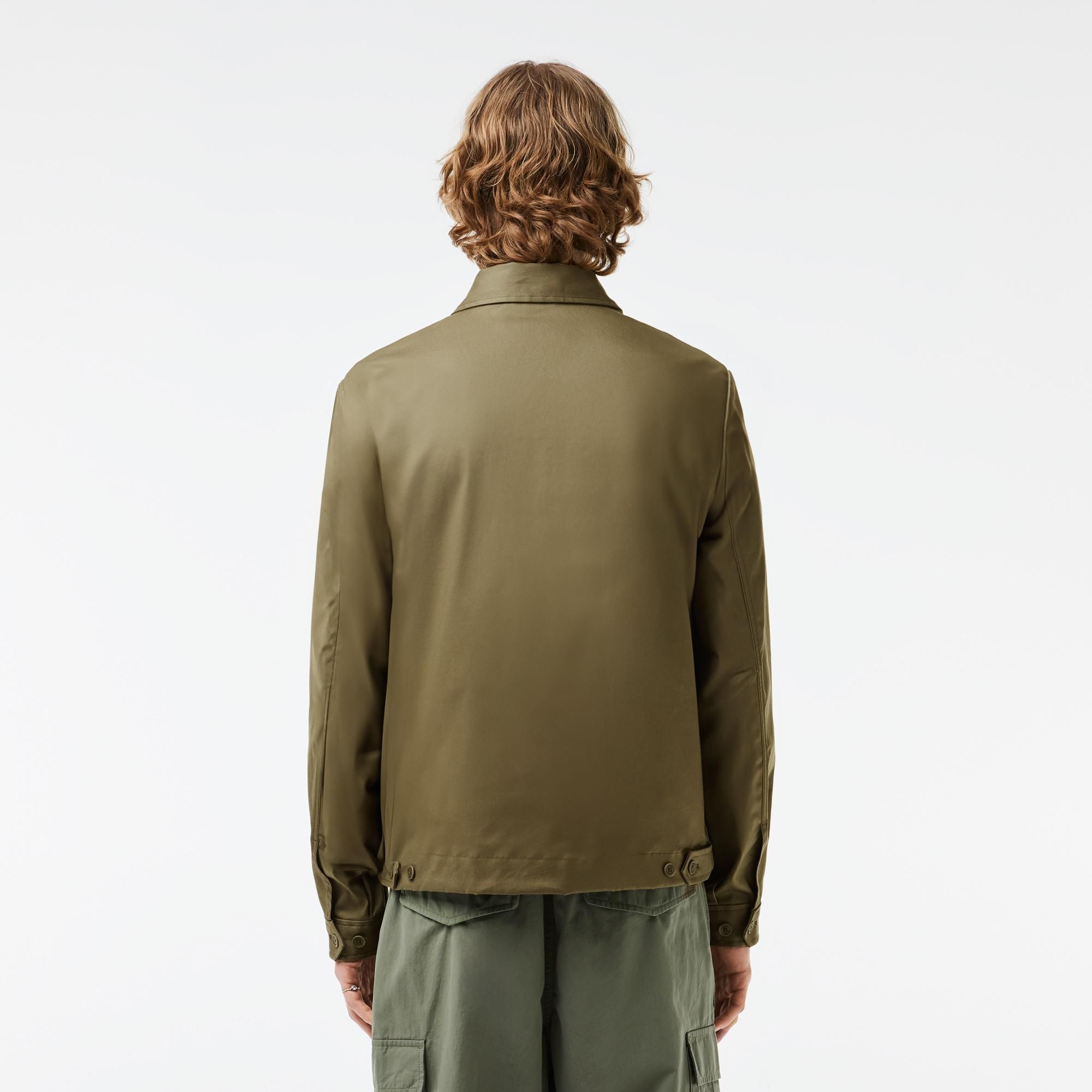 Lacoste Water-Repellent Lightweight Twill Jacket - Green