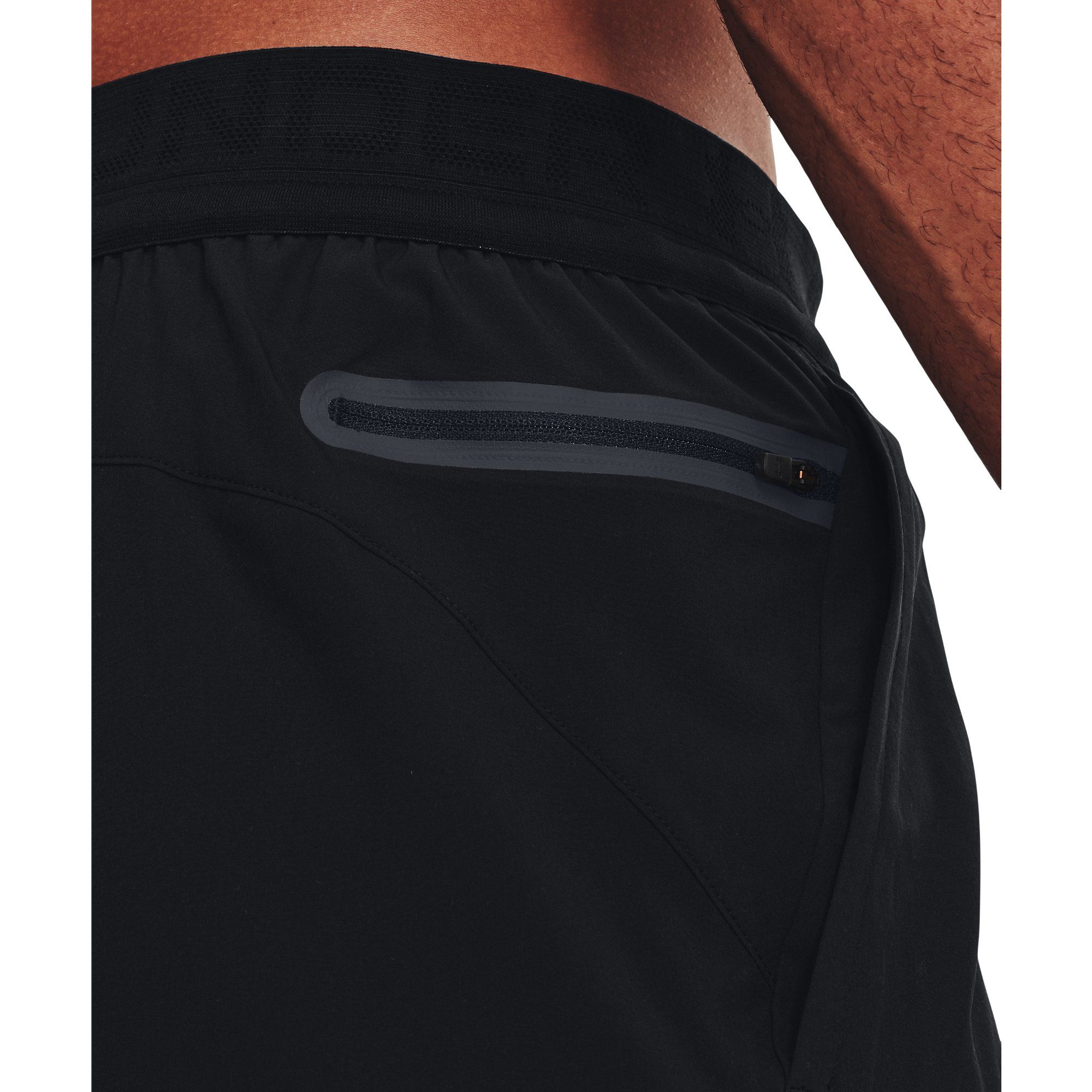  Under Armour Peak Woven Shorts - Black / Pitch Gray 