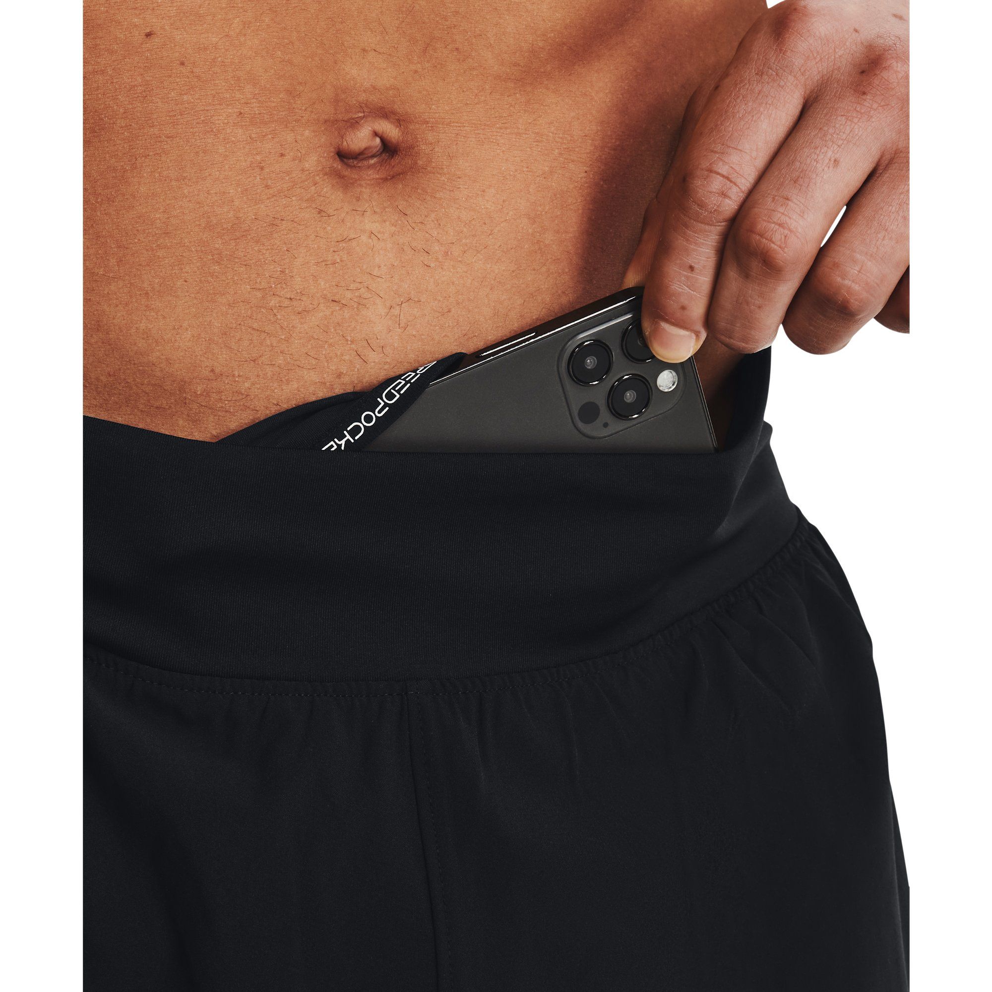  Under Armour Speedpocket 7'' Shorts - Black 