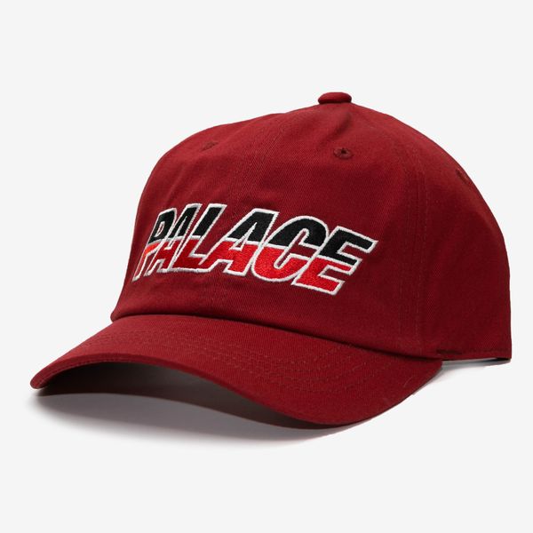  Palace Split Logo Hat - Maroon 