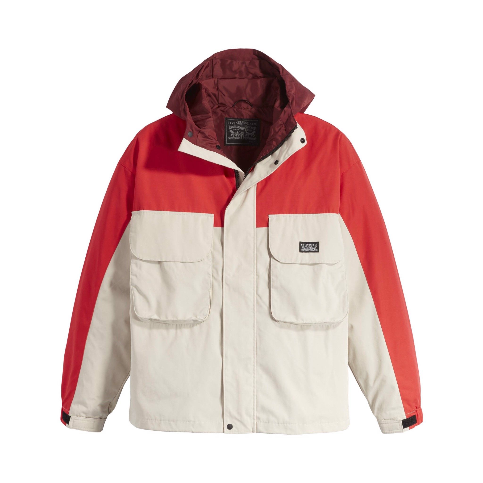  Levi's Bartlett Utility Jacket - Cream / Red 