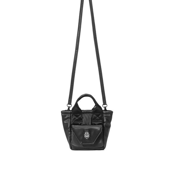  FRONT The Knight Mini Tote D621 - Black 