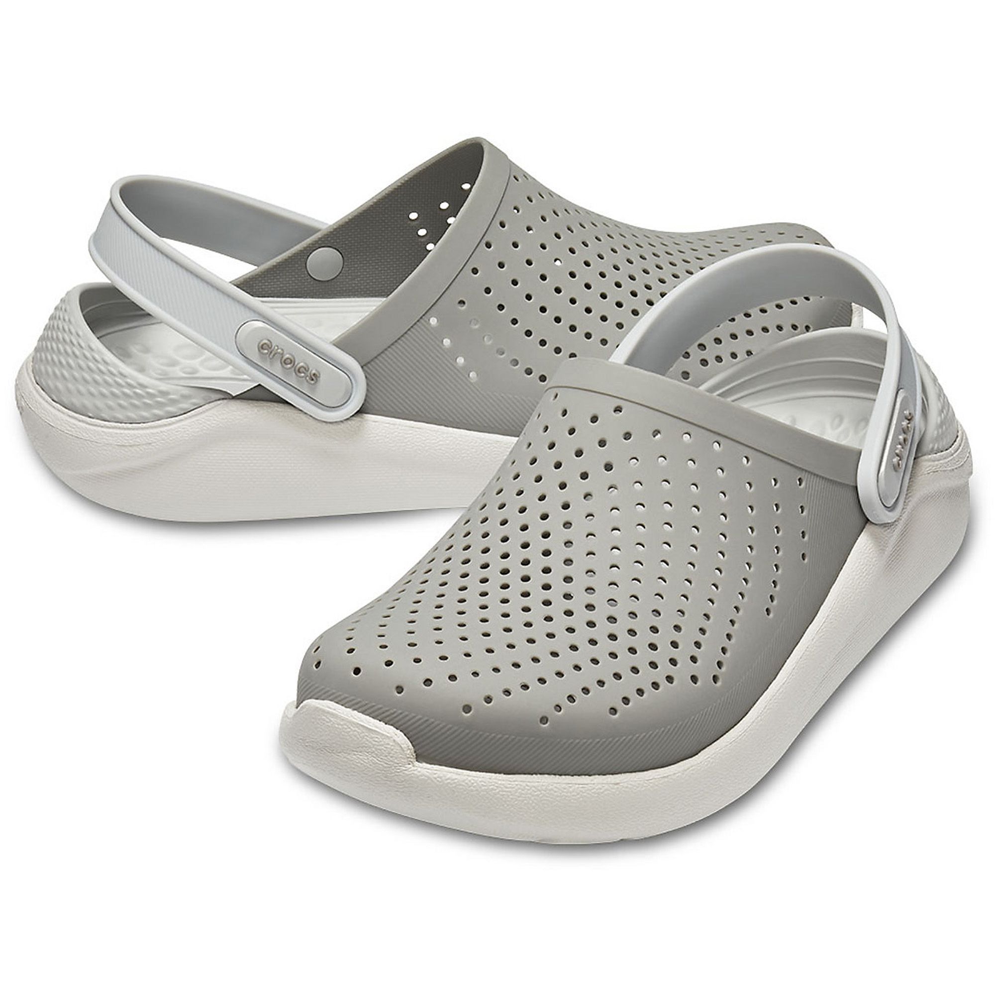  Crocs LiteRide™ Clog - Smoke/Pearl White 