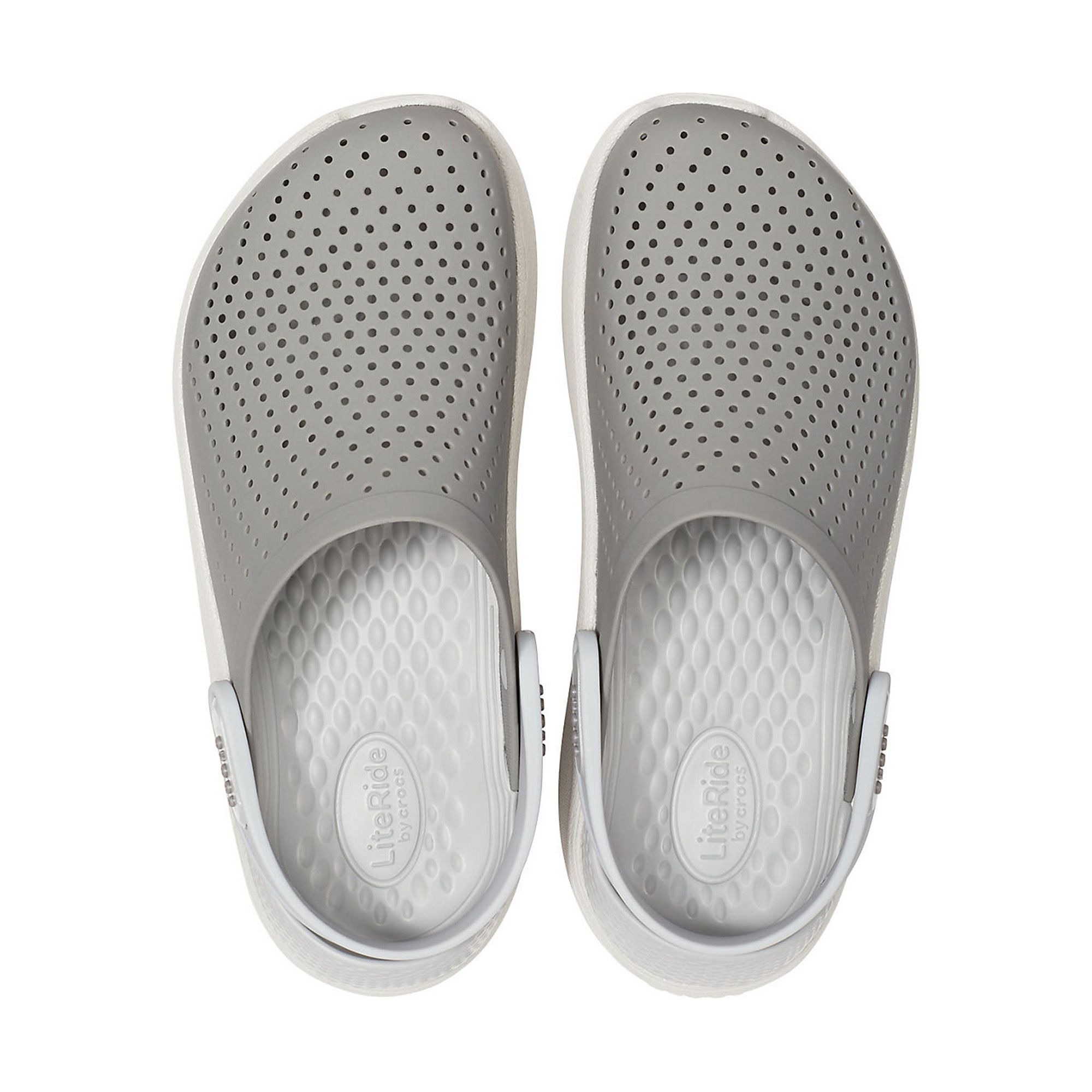  Crocs LiteRide™ Clog - Smoke/Pearl White 