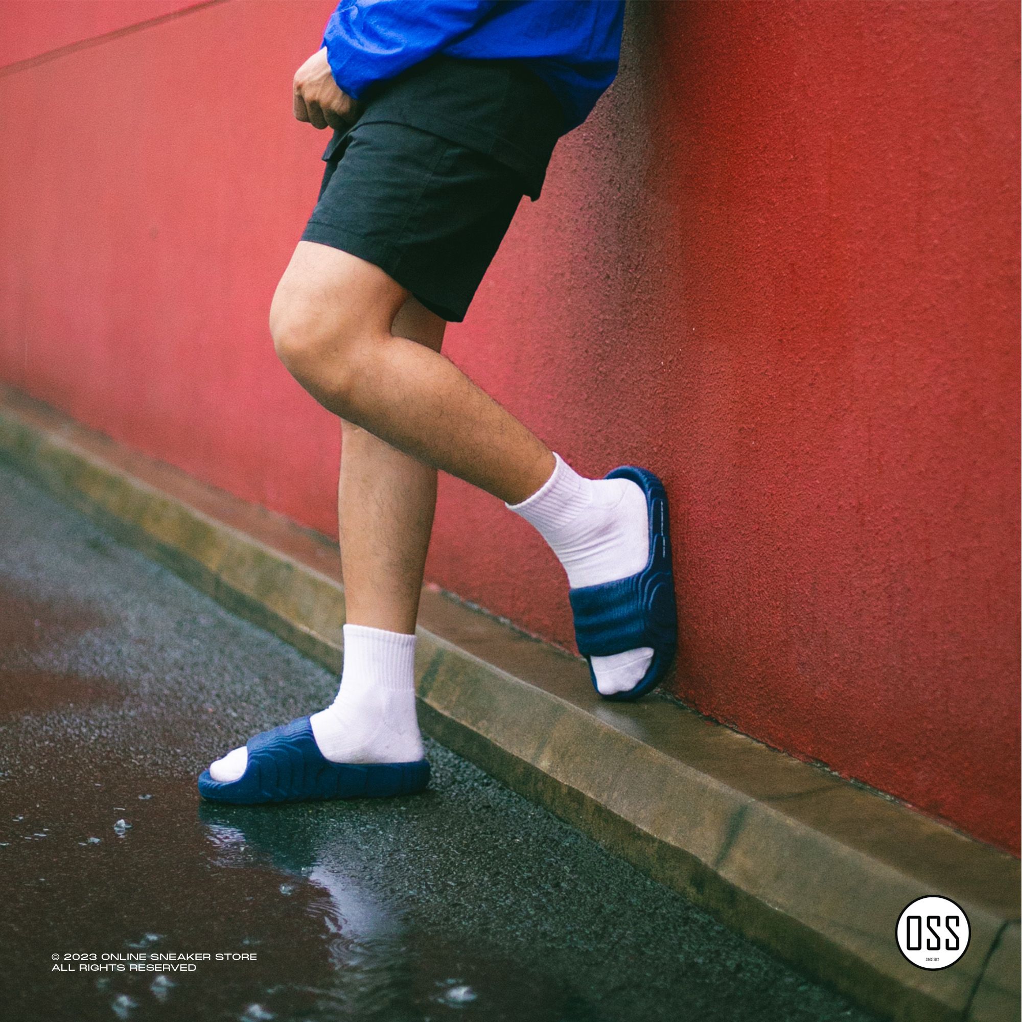  adidas Adilette 22 Slides - Dark Blue 