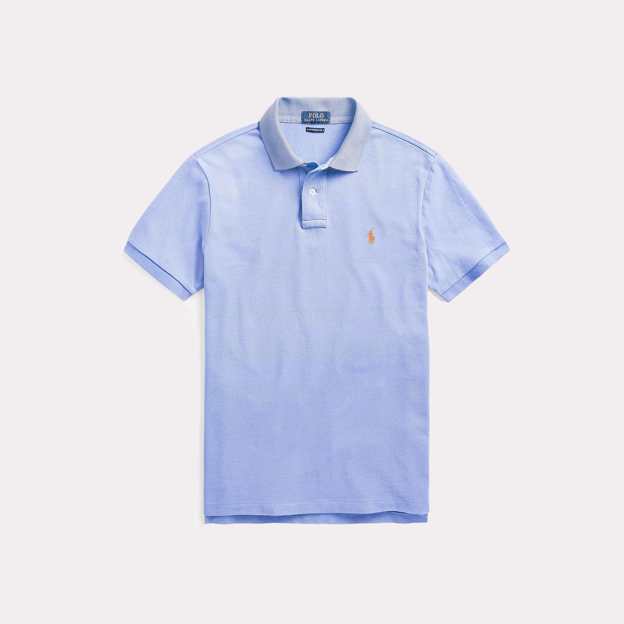  Ralph Lauren The Iconic Mesh Polo Shirt - Light Blue (Slim) 