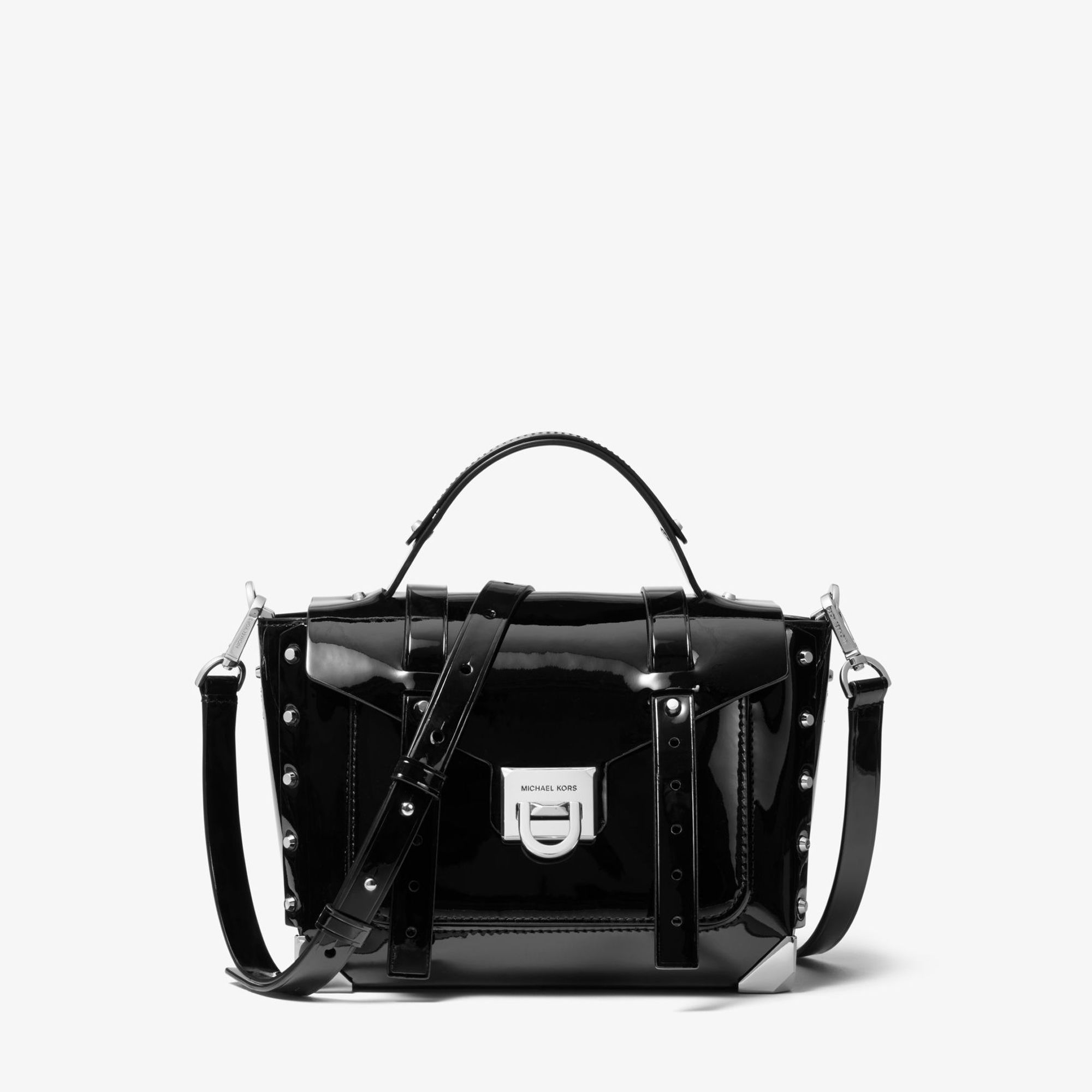 Michael Kors Manhattan Medium Patent Leather Satchel