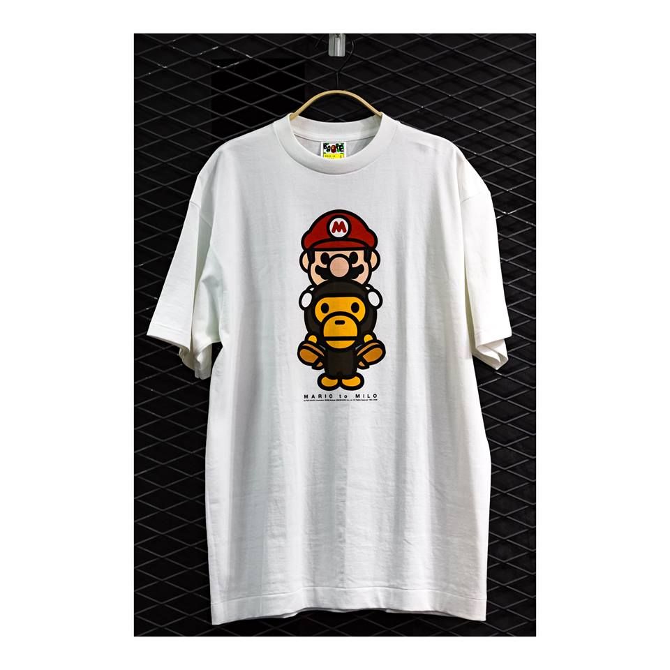 A Bathing Ape x Nitendo Mario to Milo Tee SS16