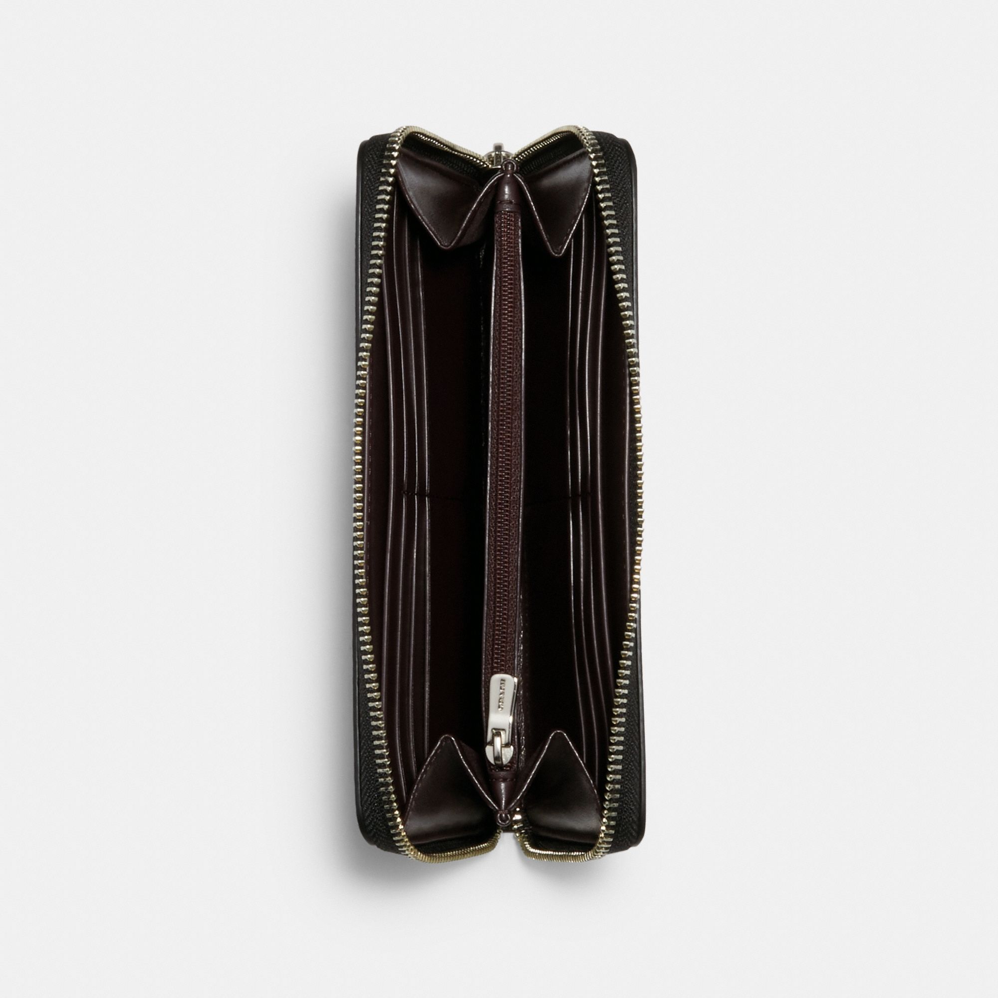 Coach x Marvel Accordion Zip Wallet With Coach Bubble - Black