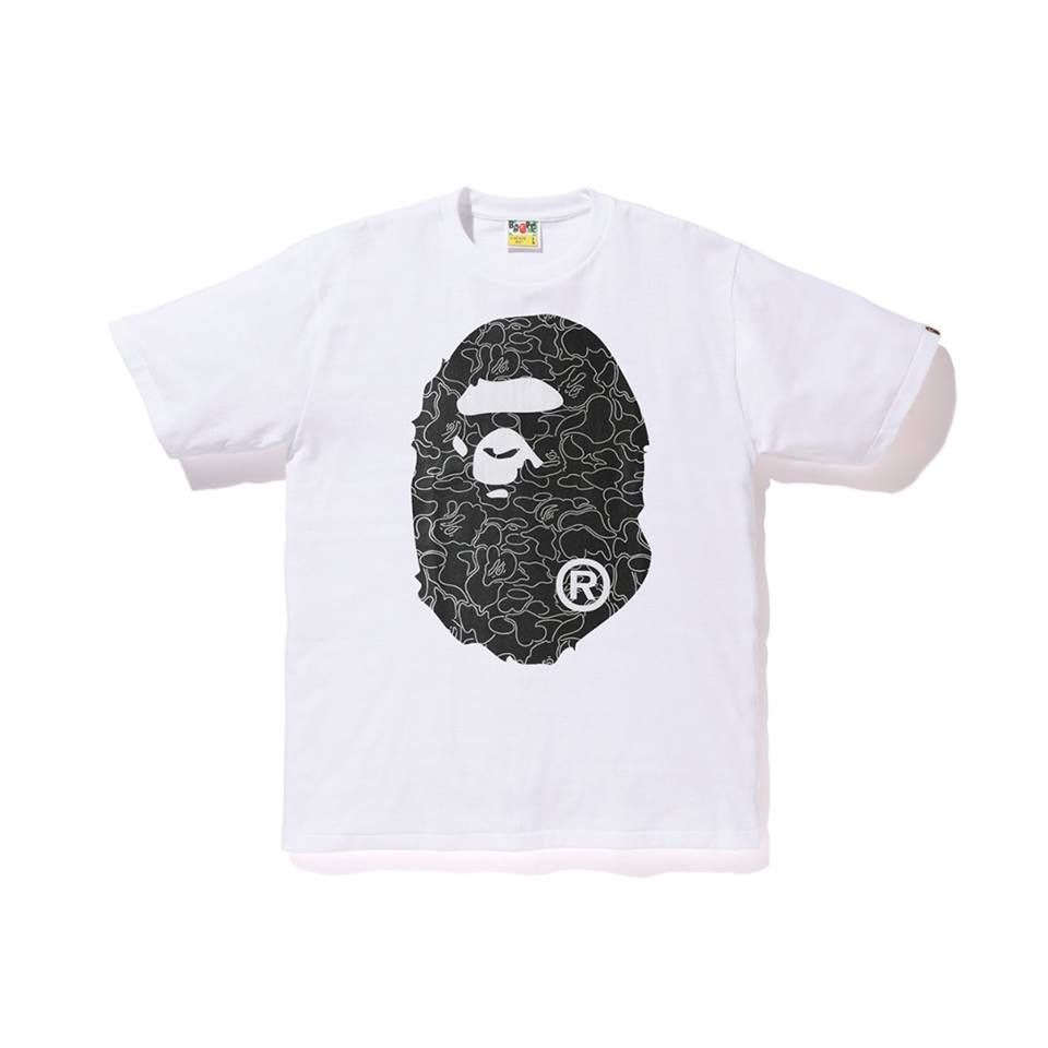Foil Neon Camo Big Ape Head Tee SS18