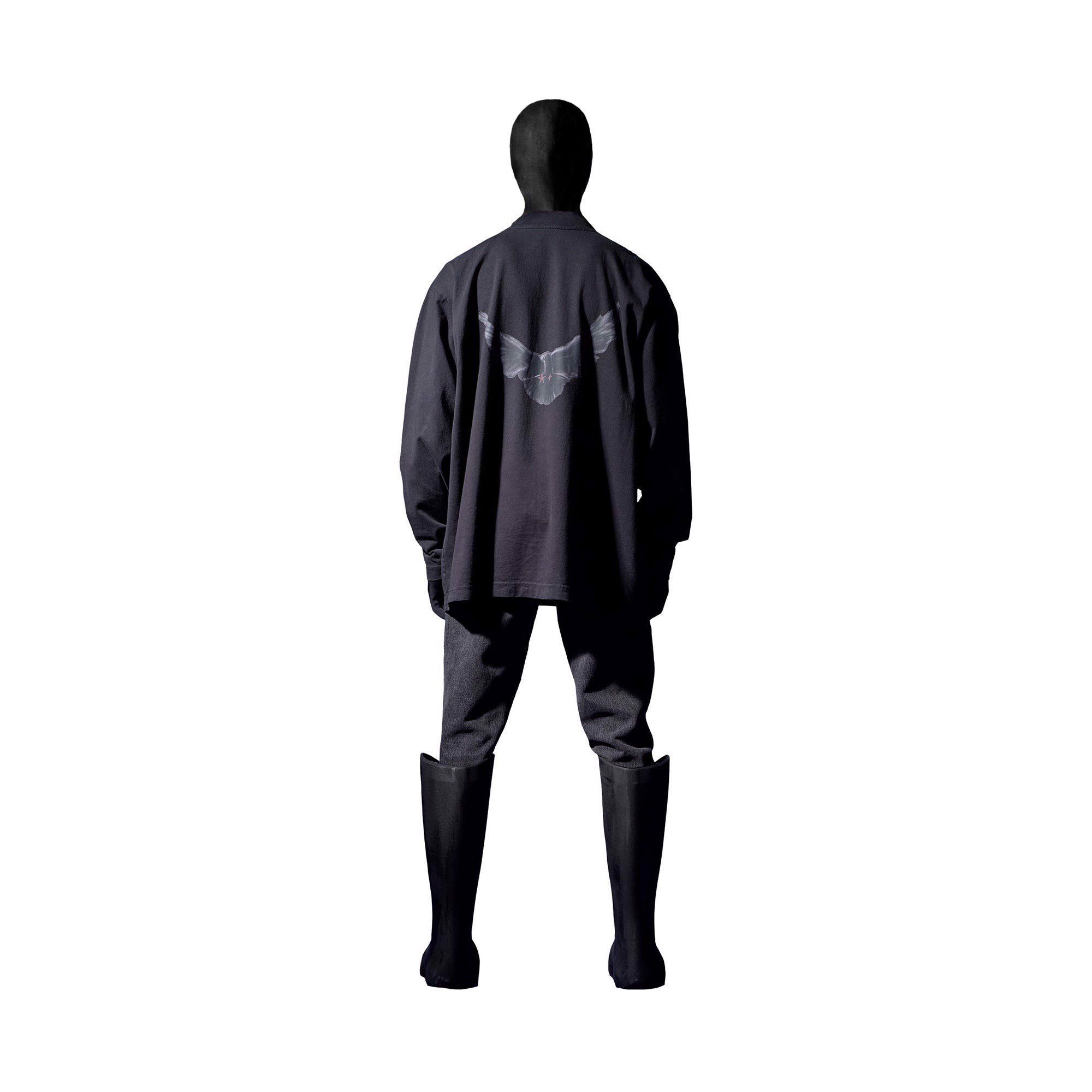 YEEZY GAP engineered by Balenciaga Dove Long-Sleeve Tee - Dark Grey