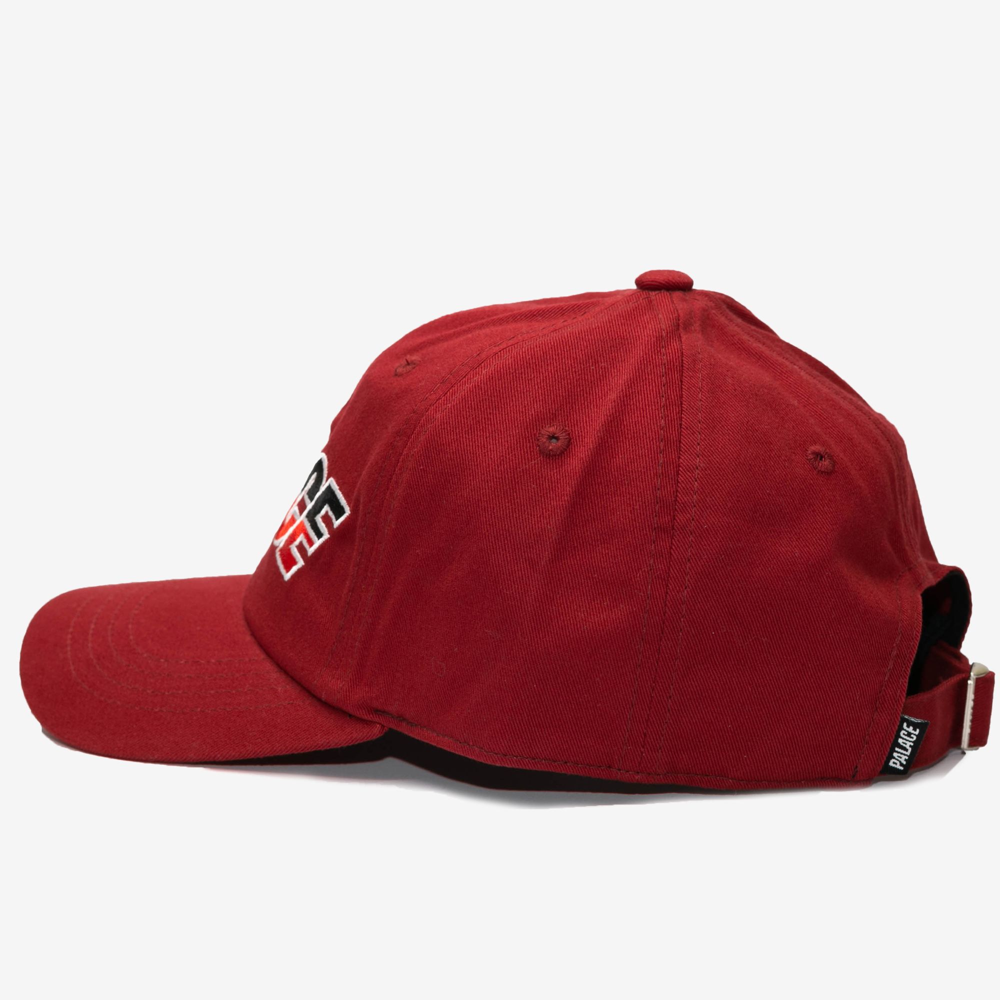  Palace Split Logo Hat - Maroon 