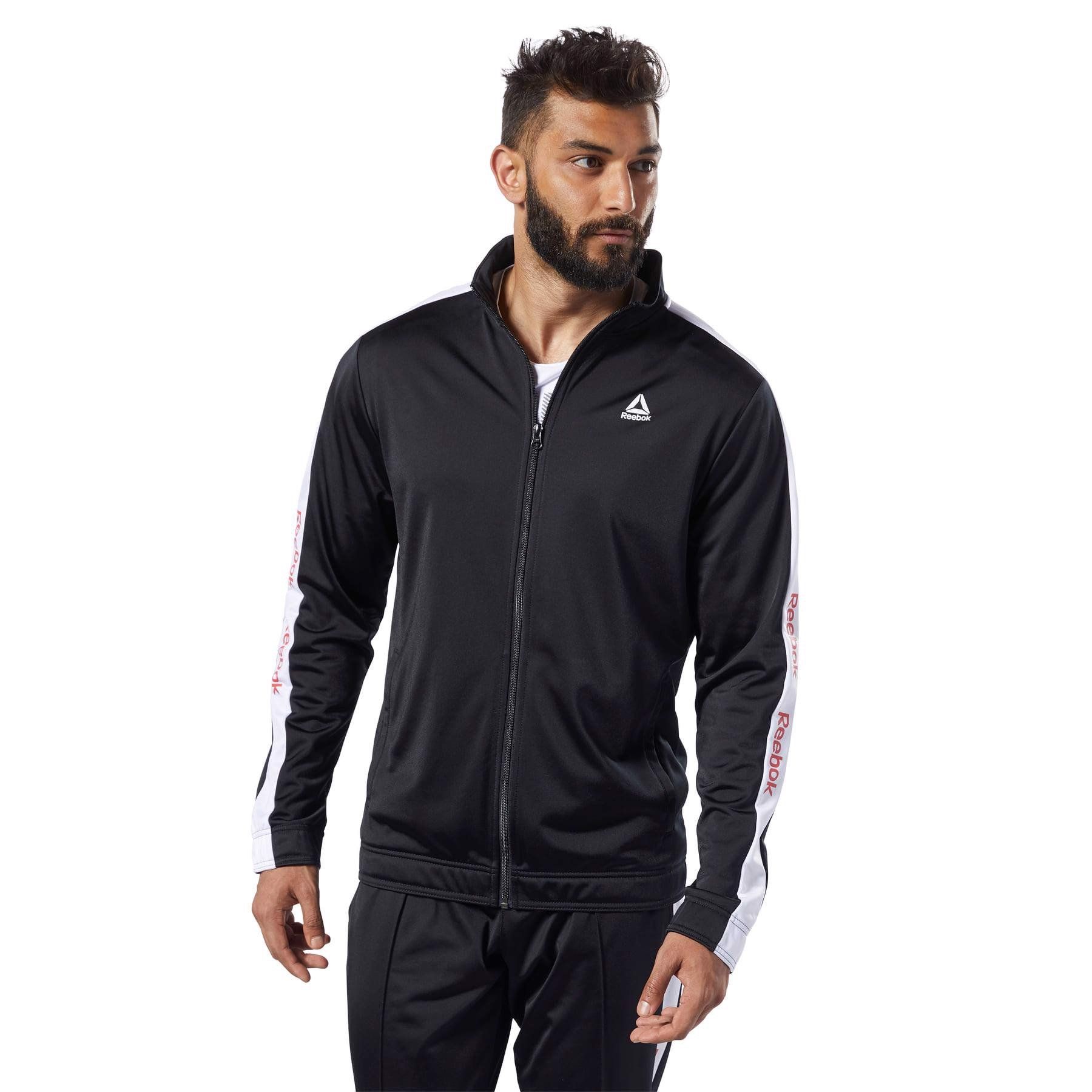  Reebok Essentials Linear Logo Track Jacket - Black 