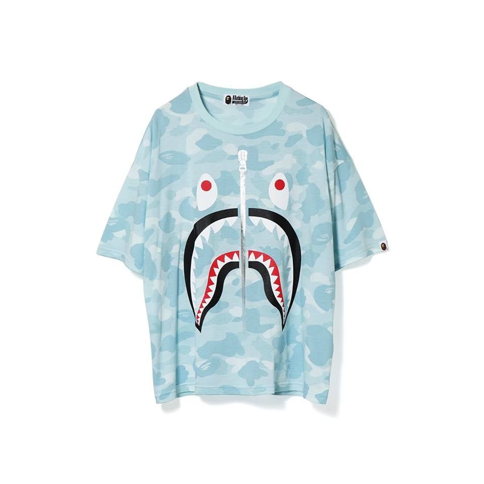 Pastel Color Camo Shark Oversized Tee Ladies SS18
