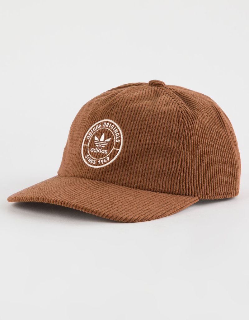 adidas Resort Cord Strapback Hat - Shadow Brown