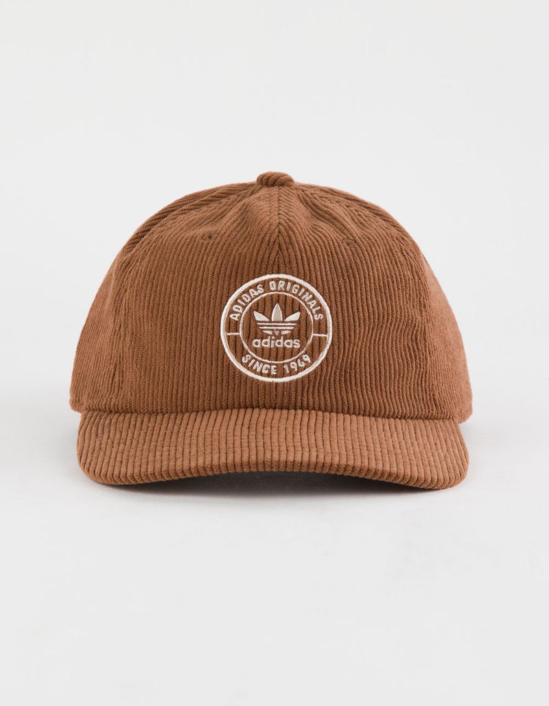 adidas Resort Cord Strapback Hat - Shadow Brown