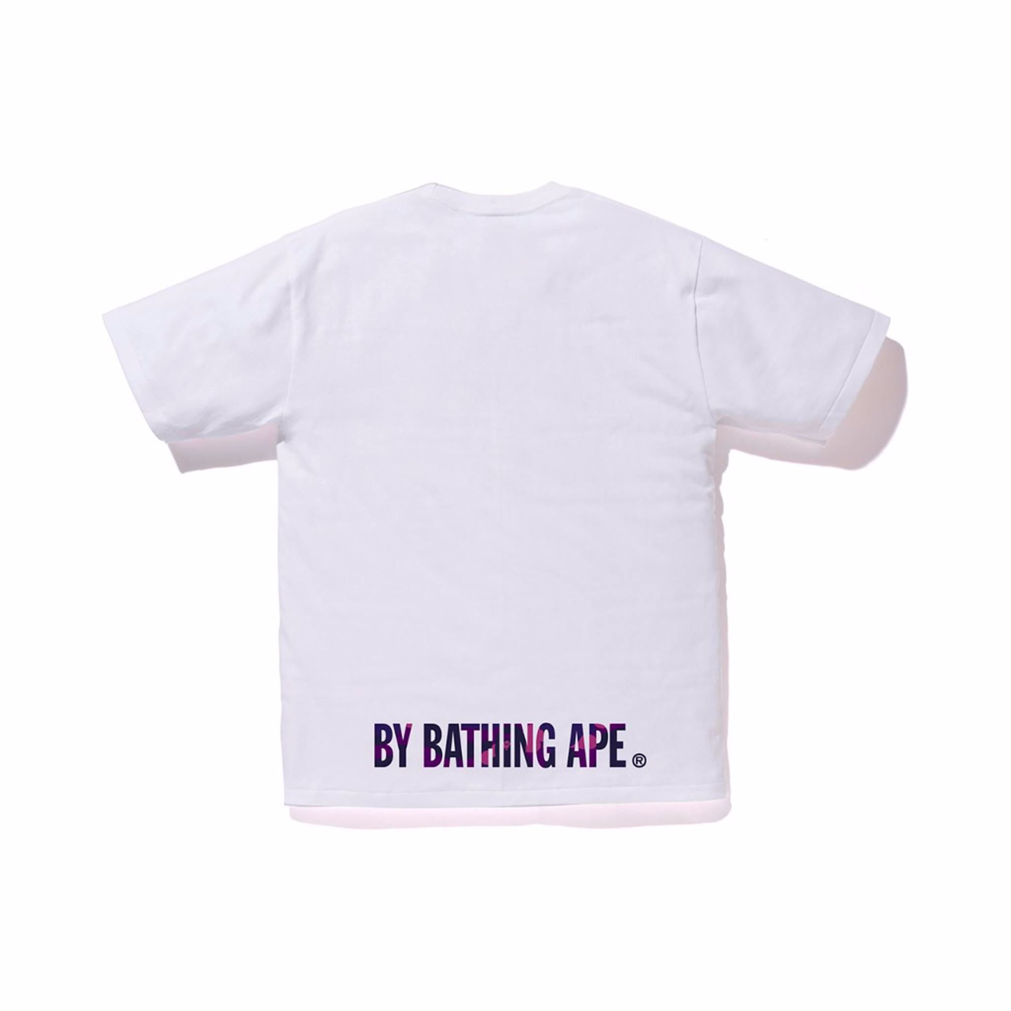 Color Camo Ape Face On Bapesta Tee SS19